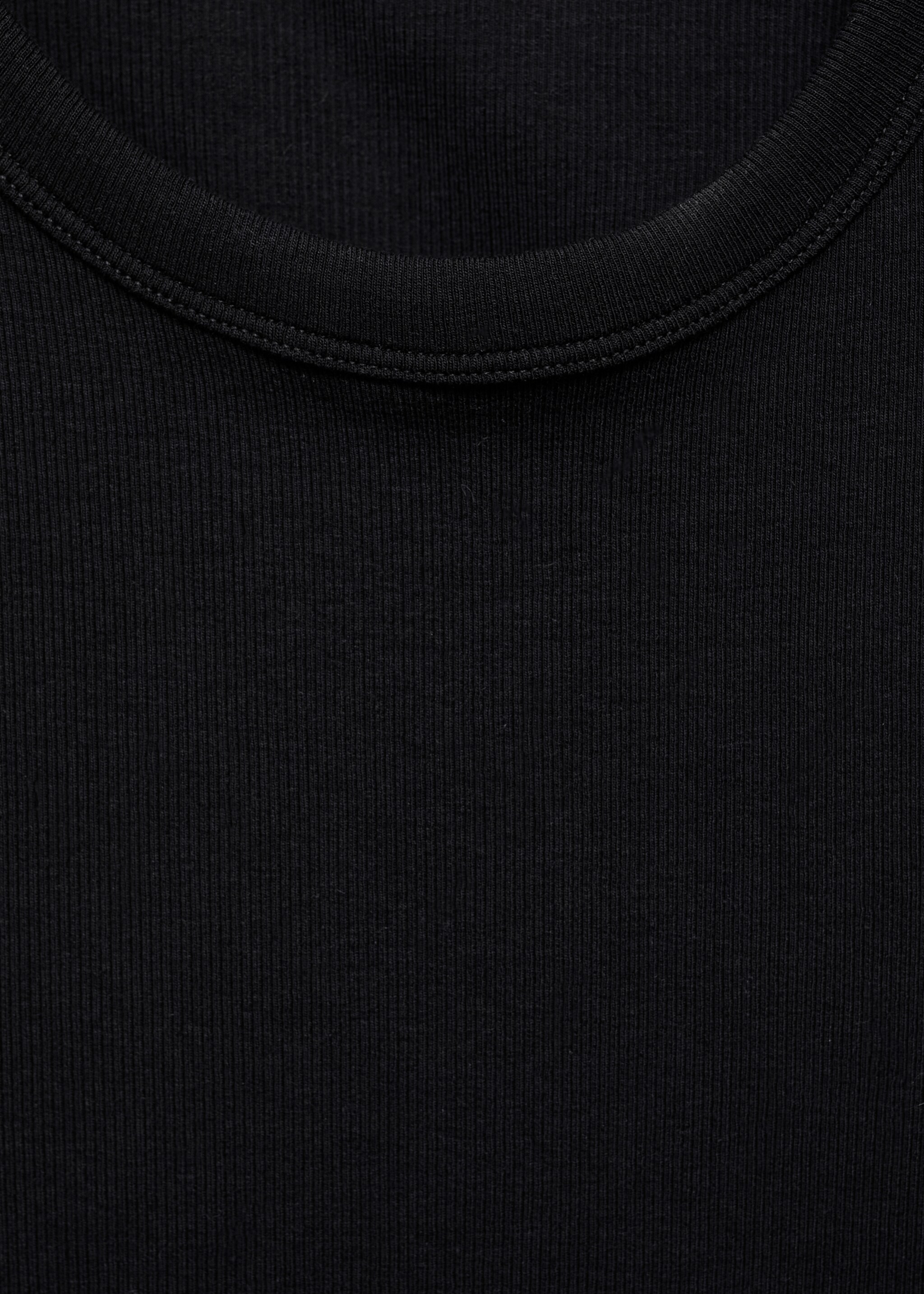 Ribbed cotton-blend top - Details of the article 8