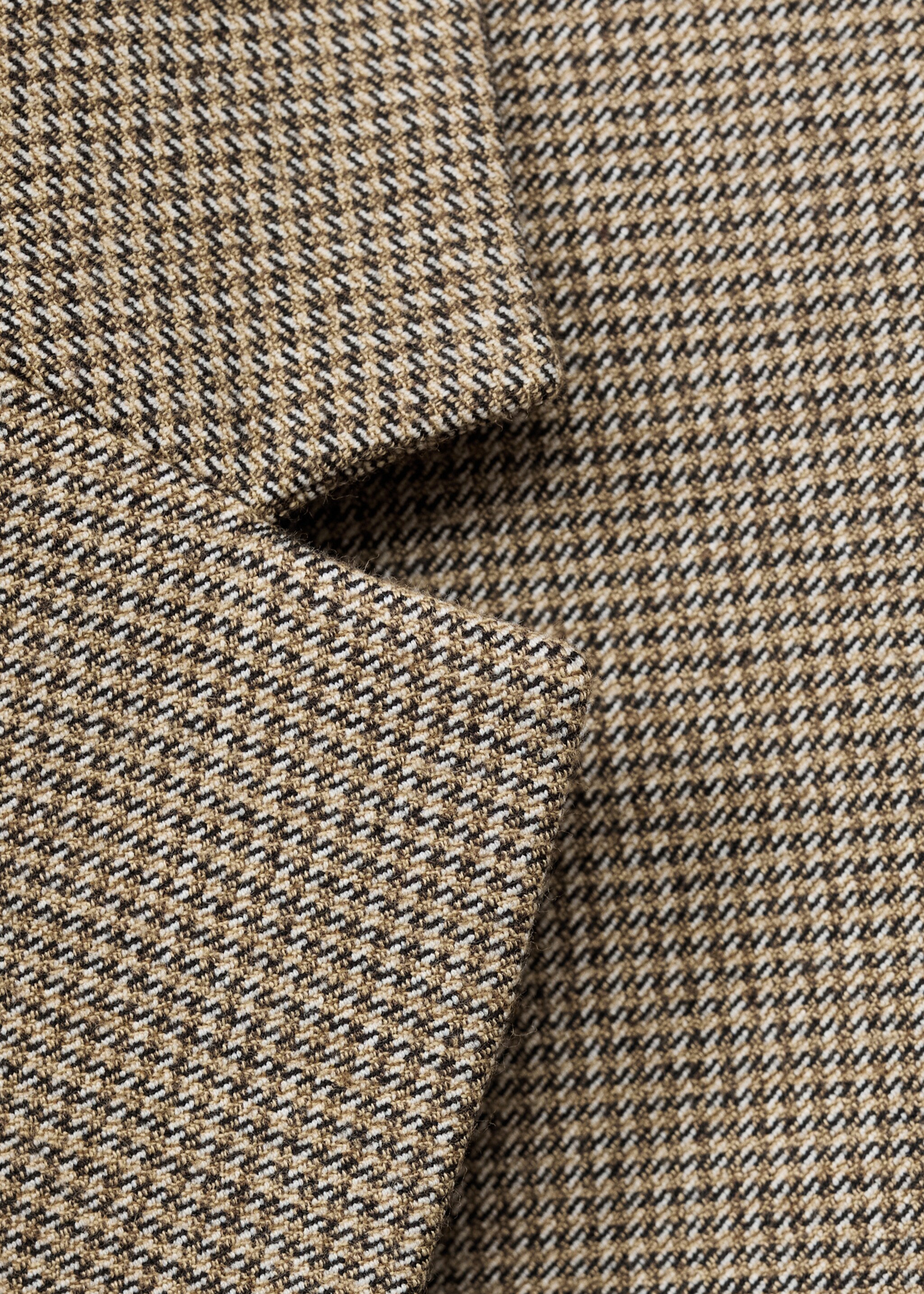 Ettersittende blazer i houndstoothmønster - Artikkeldetalj 0