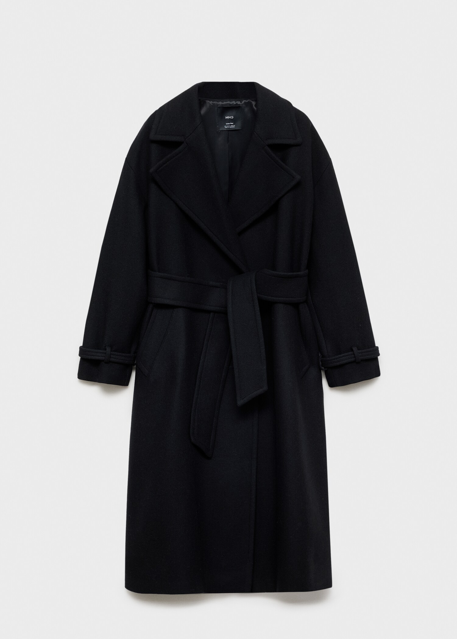Cappotto lana Manteco maxi-revers - Articolo senza modello