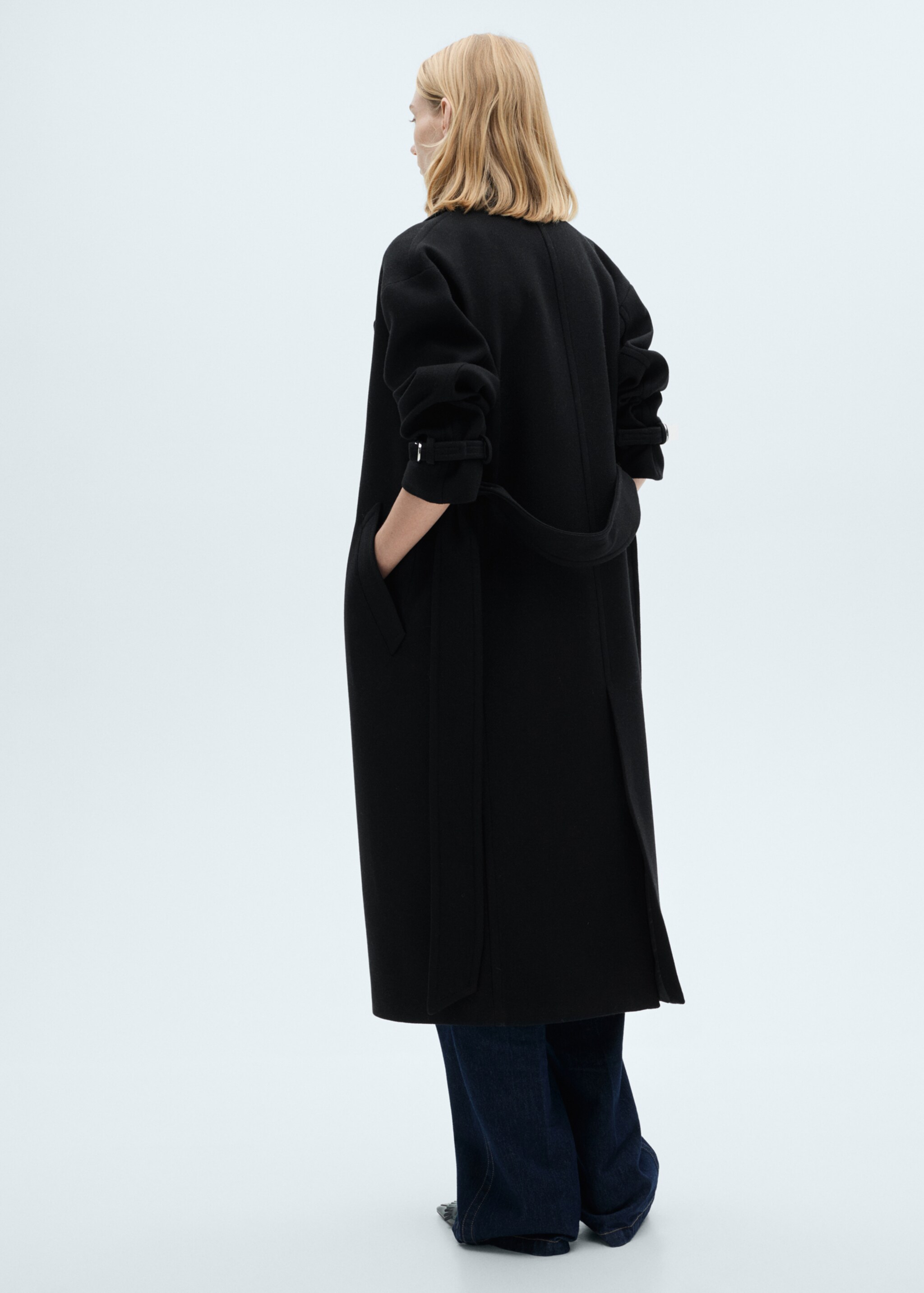 Maxi lapel Manteco wool coat - Reverse of the article