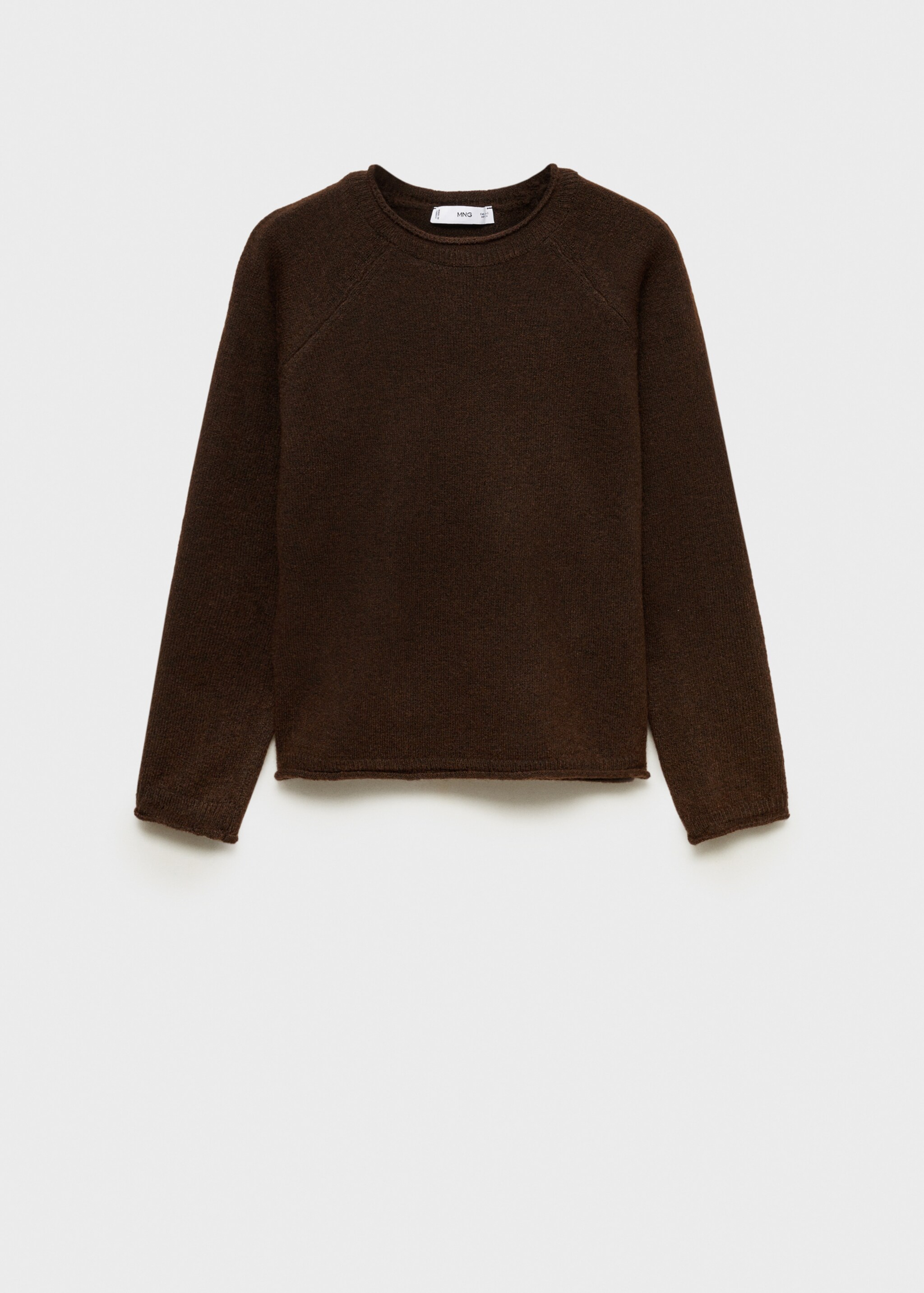 Round-neck knitted sweater - Article without model