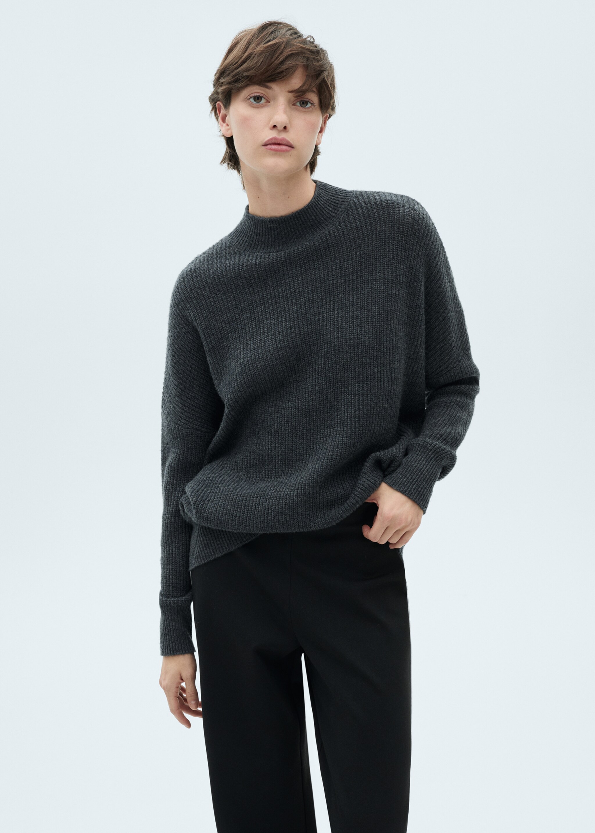 Pantalon maille rayure contrastante - Détail de l'article 1