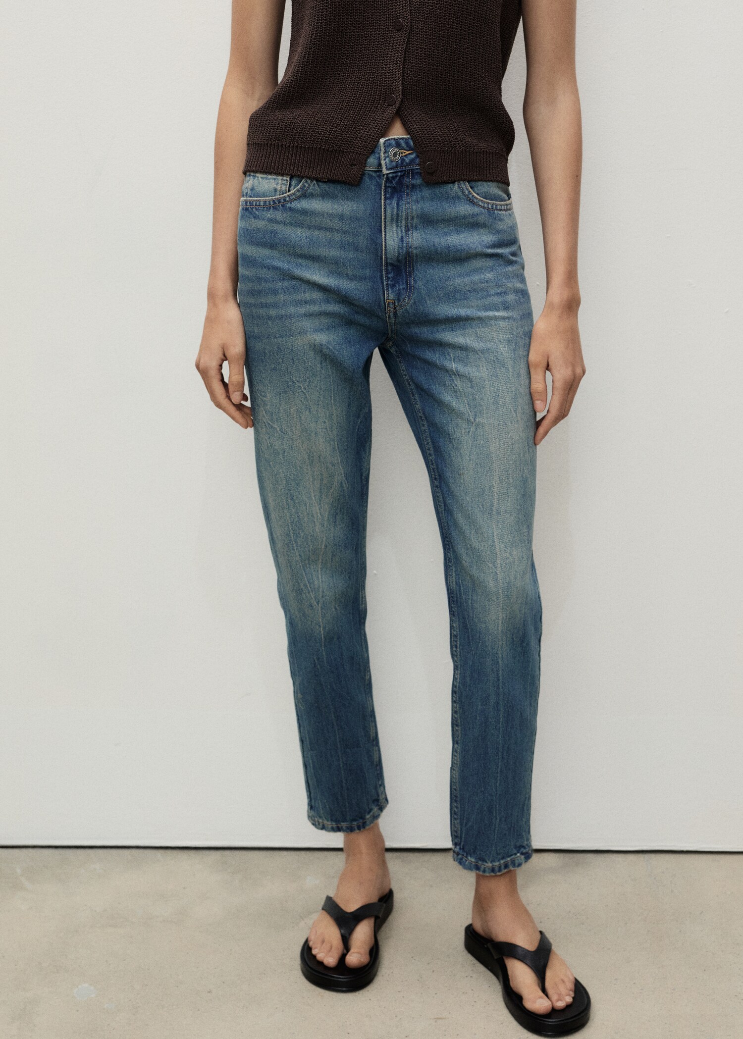 Mom2000 high-rise jeans - Medium plane