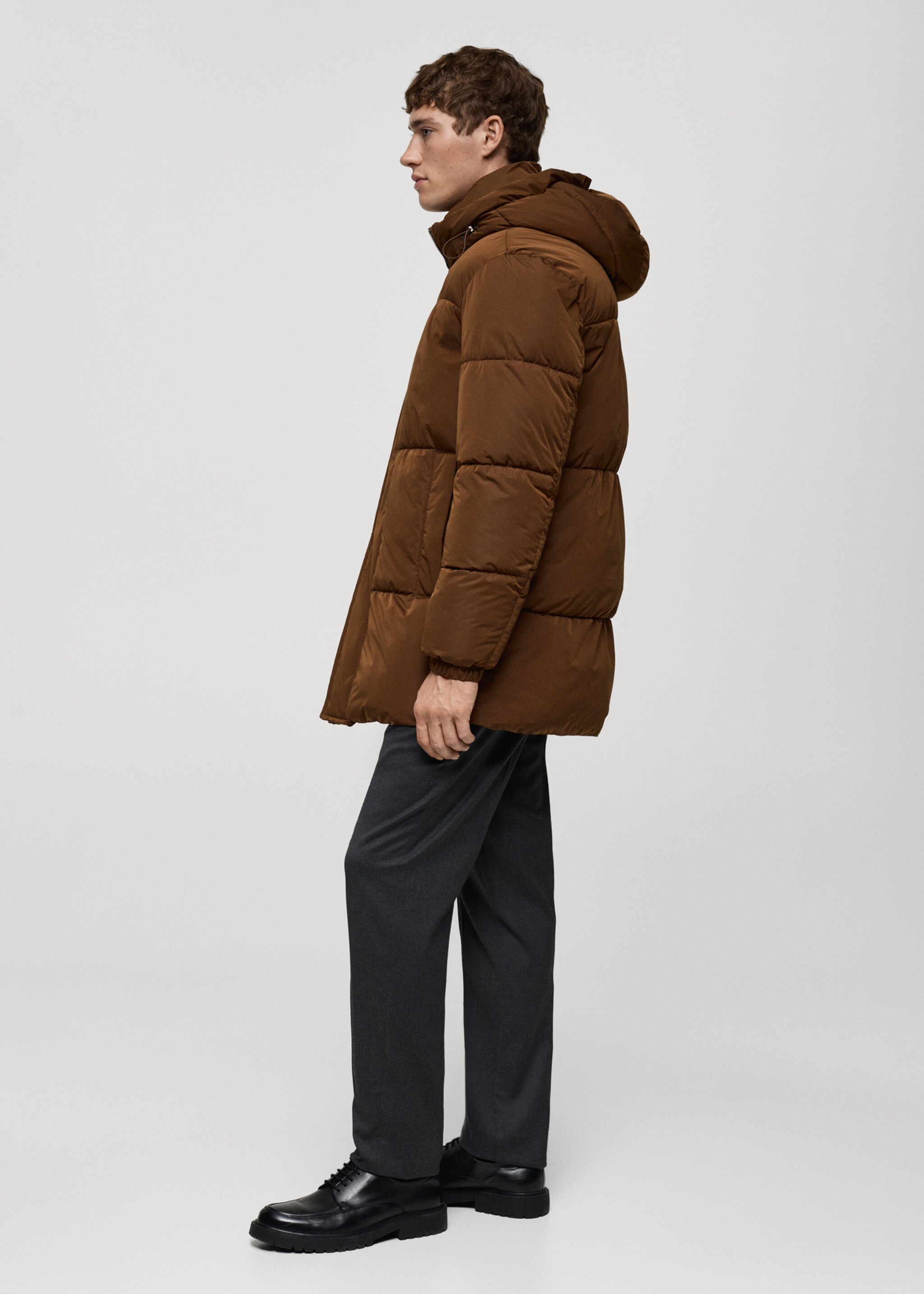 Water-repellent hooded quilted anorak - Details of the article 2
