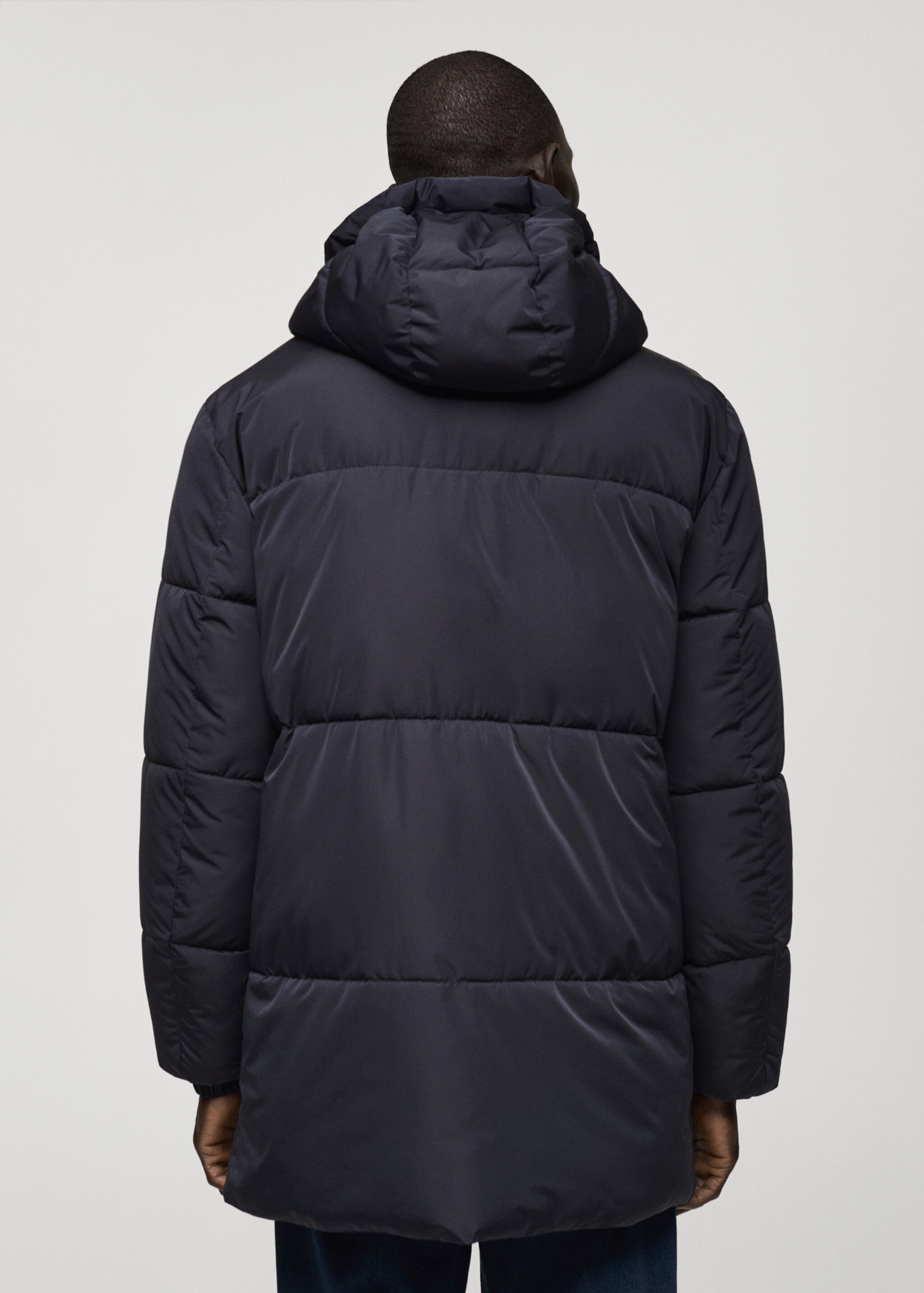 Anorak acolchado capucha water-repellent - Reverso del artículo