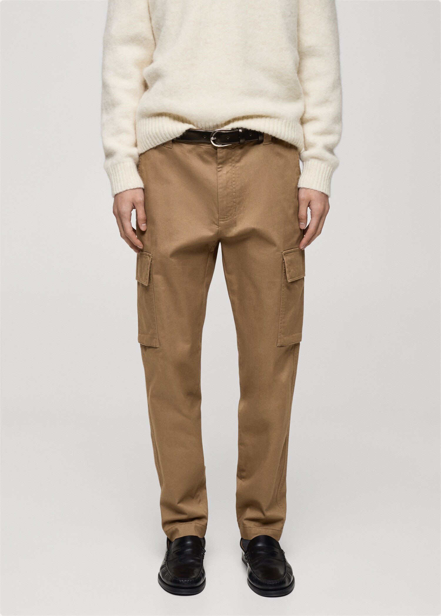 Pantalón cargo algodón regular fit - Plano medio
