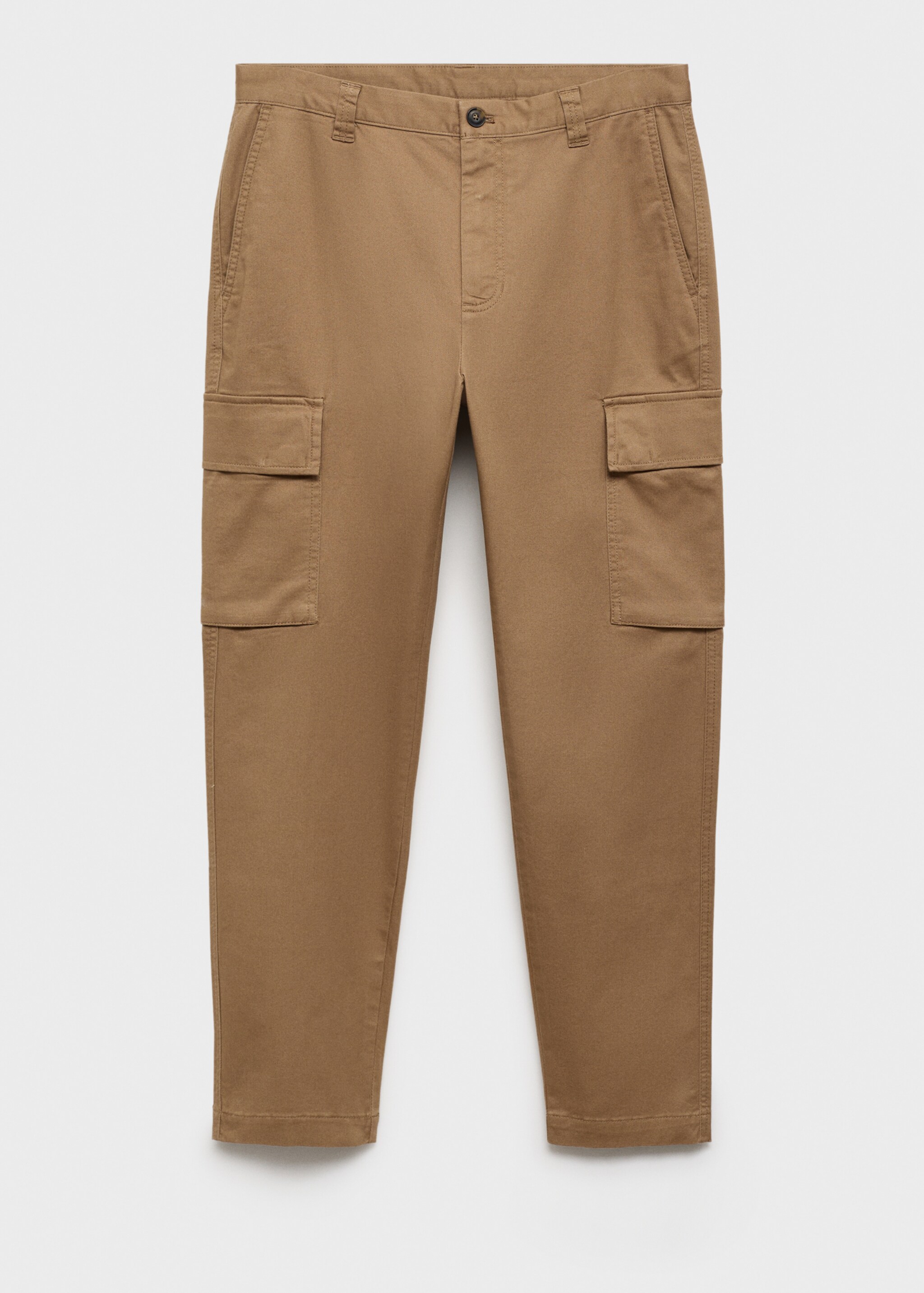 Regular fit cotton cargo trousers - Article without model