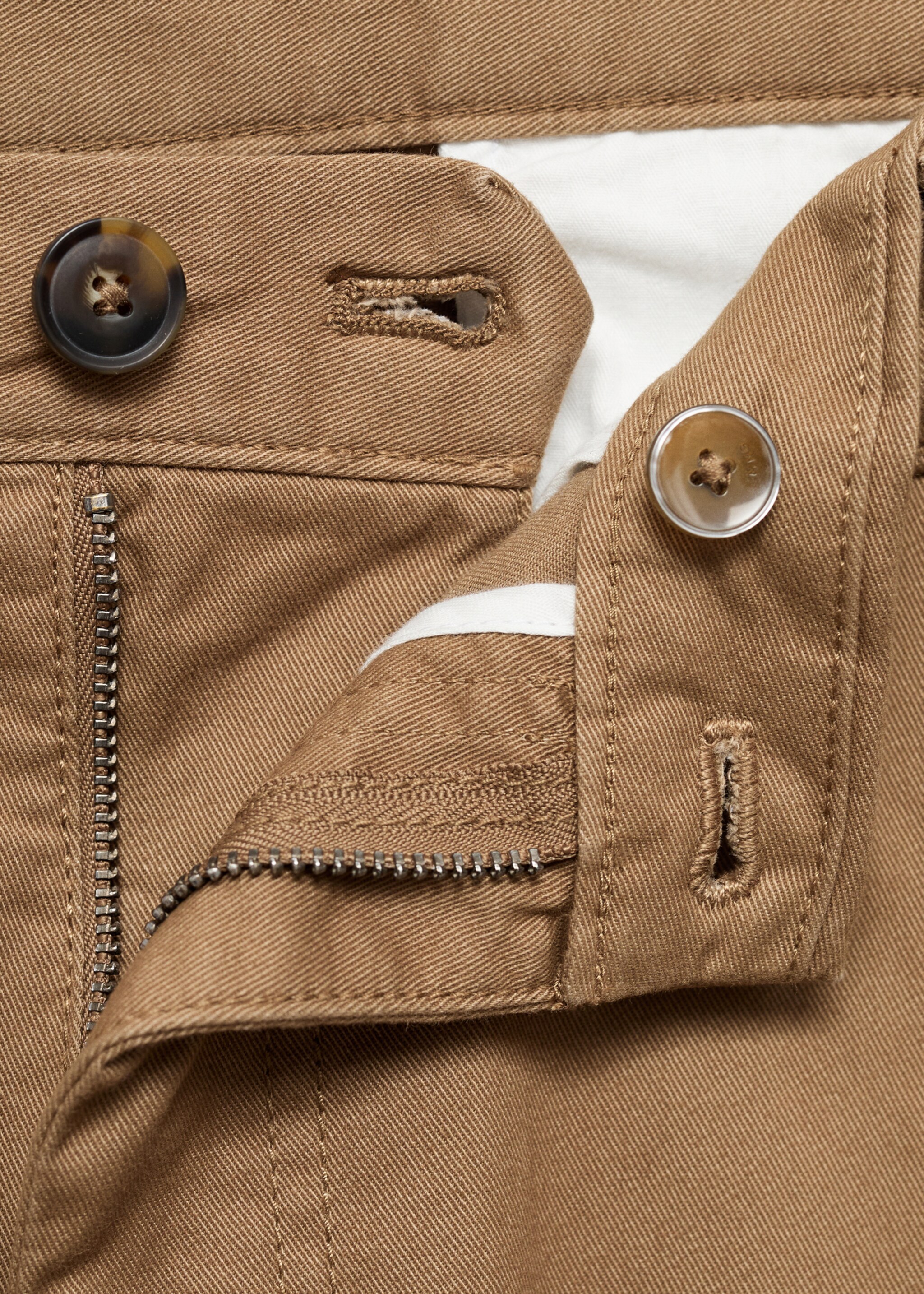 Regular fit cotton cargo trousers - Details of the article 8