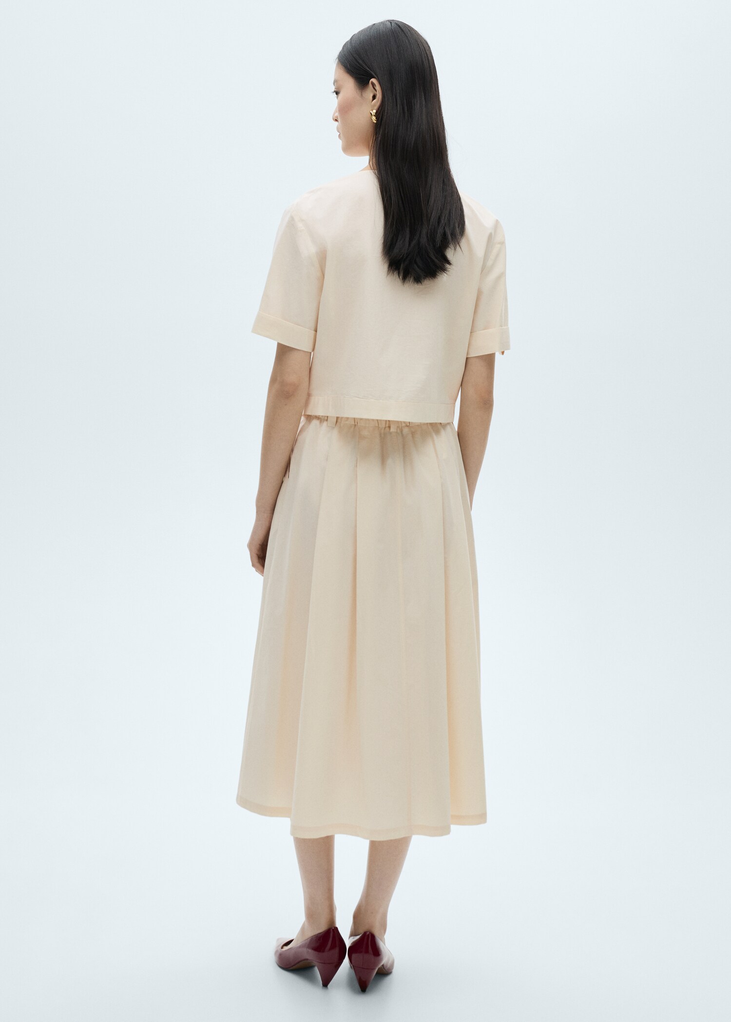 Blusa cotone tasche - Retro dell'articolo