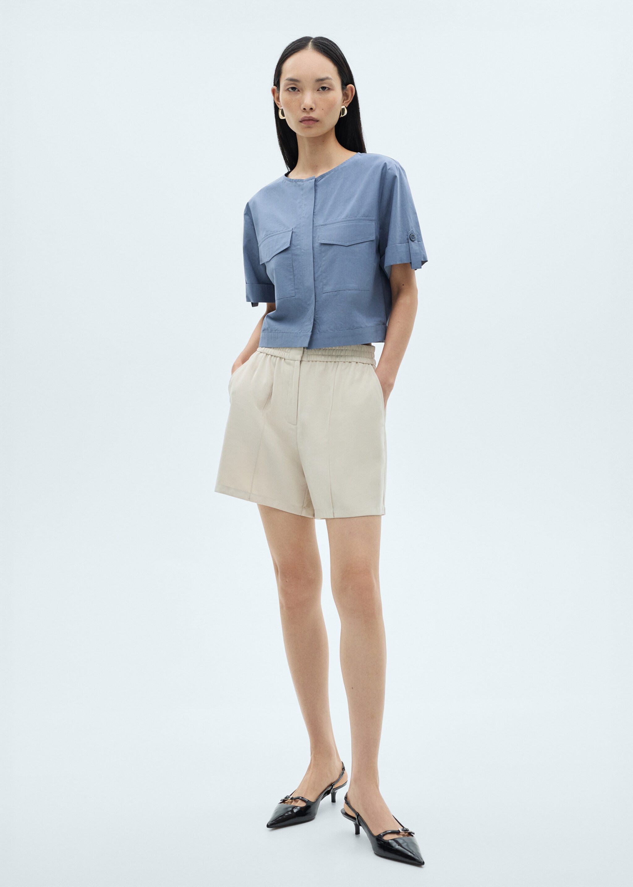 Katoenen blouse met zakken - Detail van het artikel 2