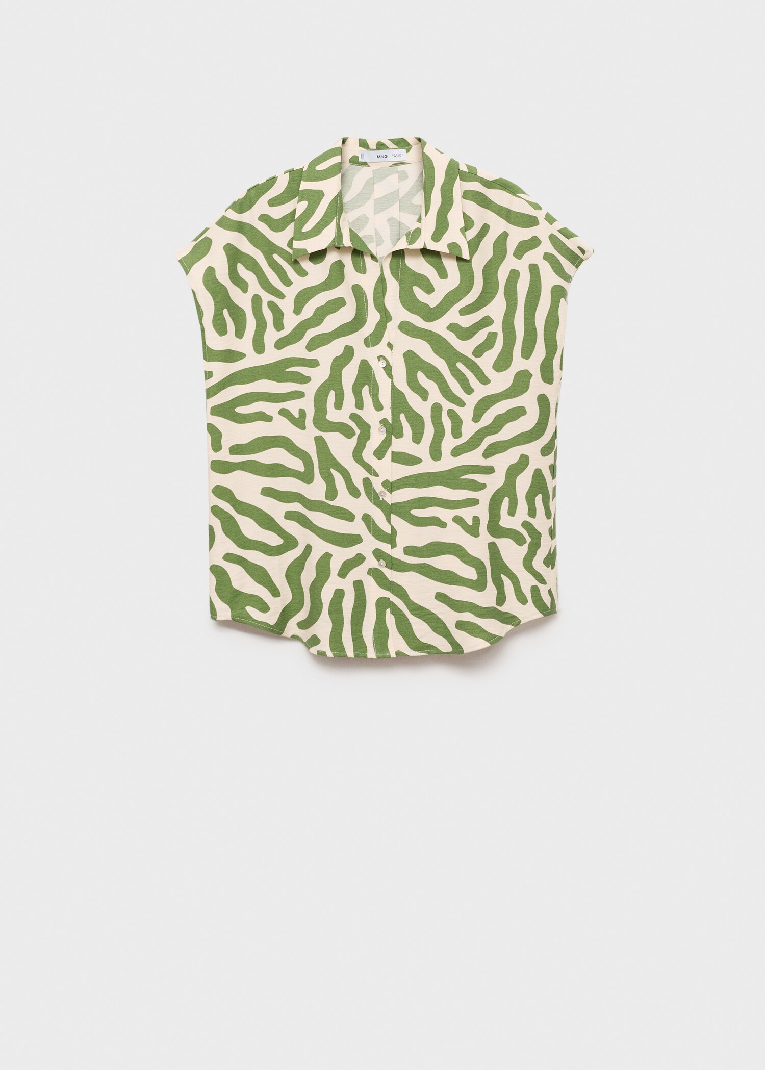 Blouse imprimée sans manches - Article sans modèle