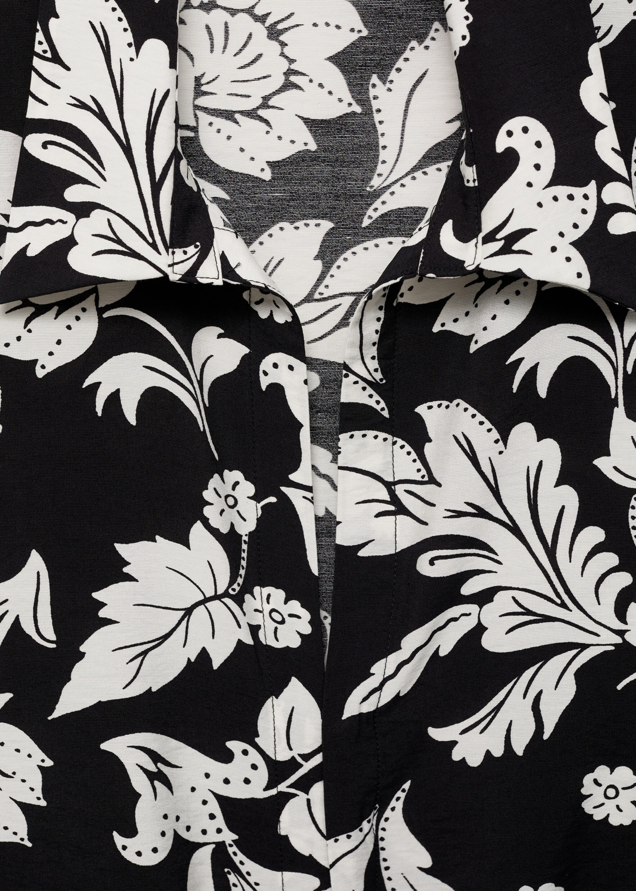 Blusa nudo estampado floral - Detalle del artículo 8