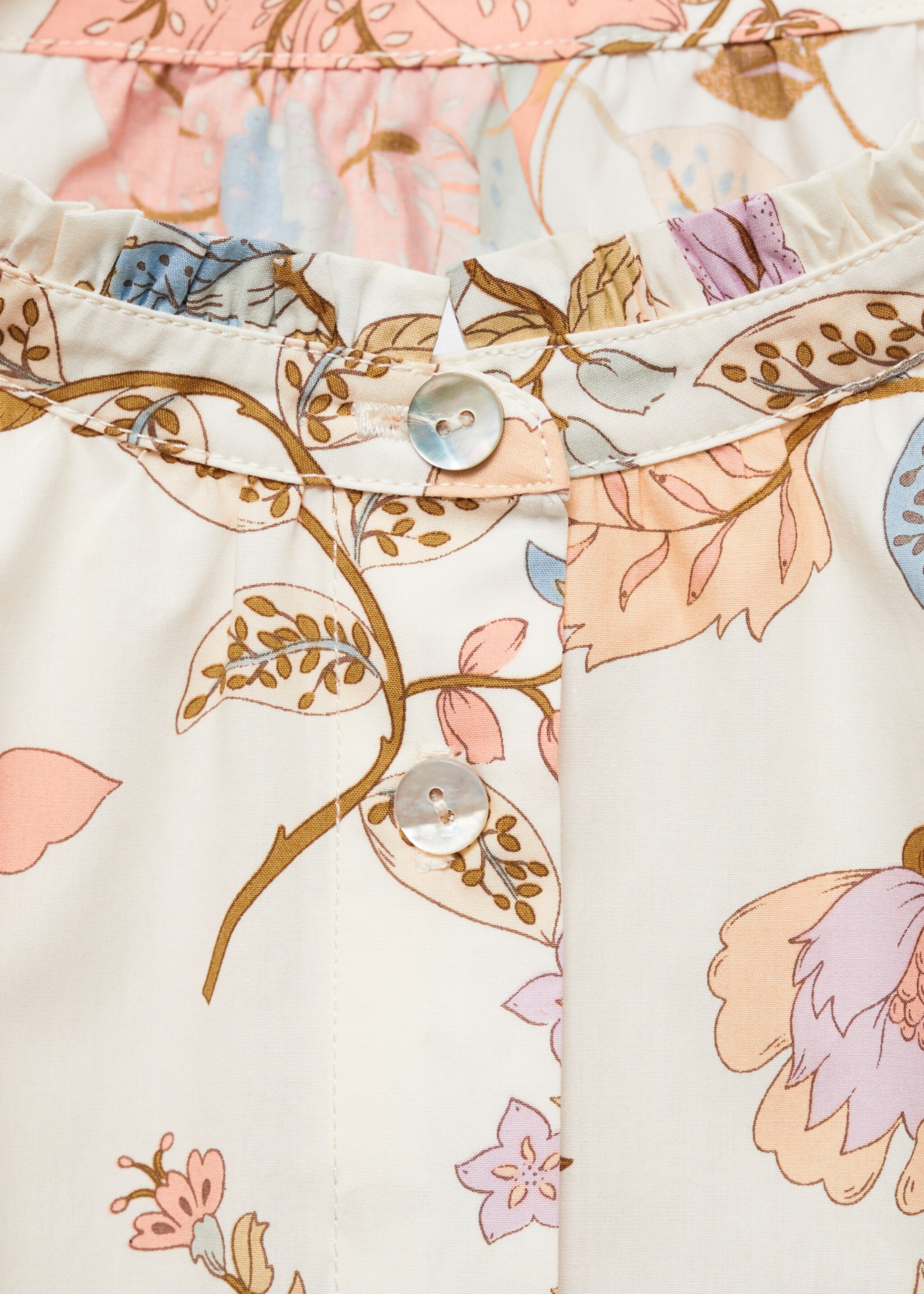 Blusa algodón estampado flores - Detalle del artículo 0
