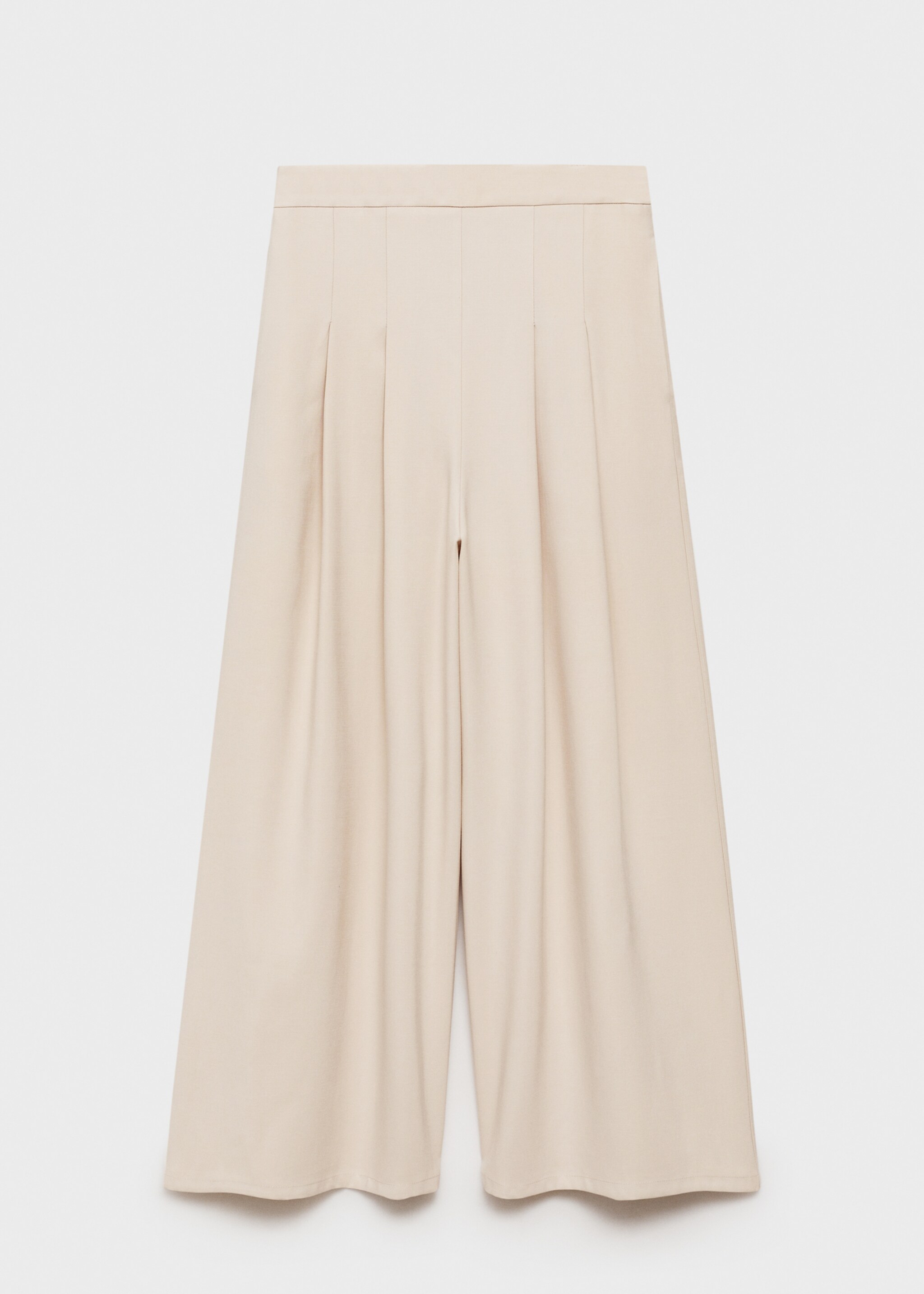 Wide-leg pleated trousers - Article without model