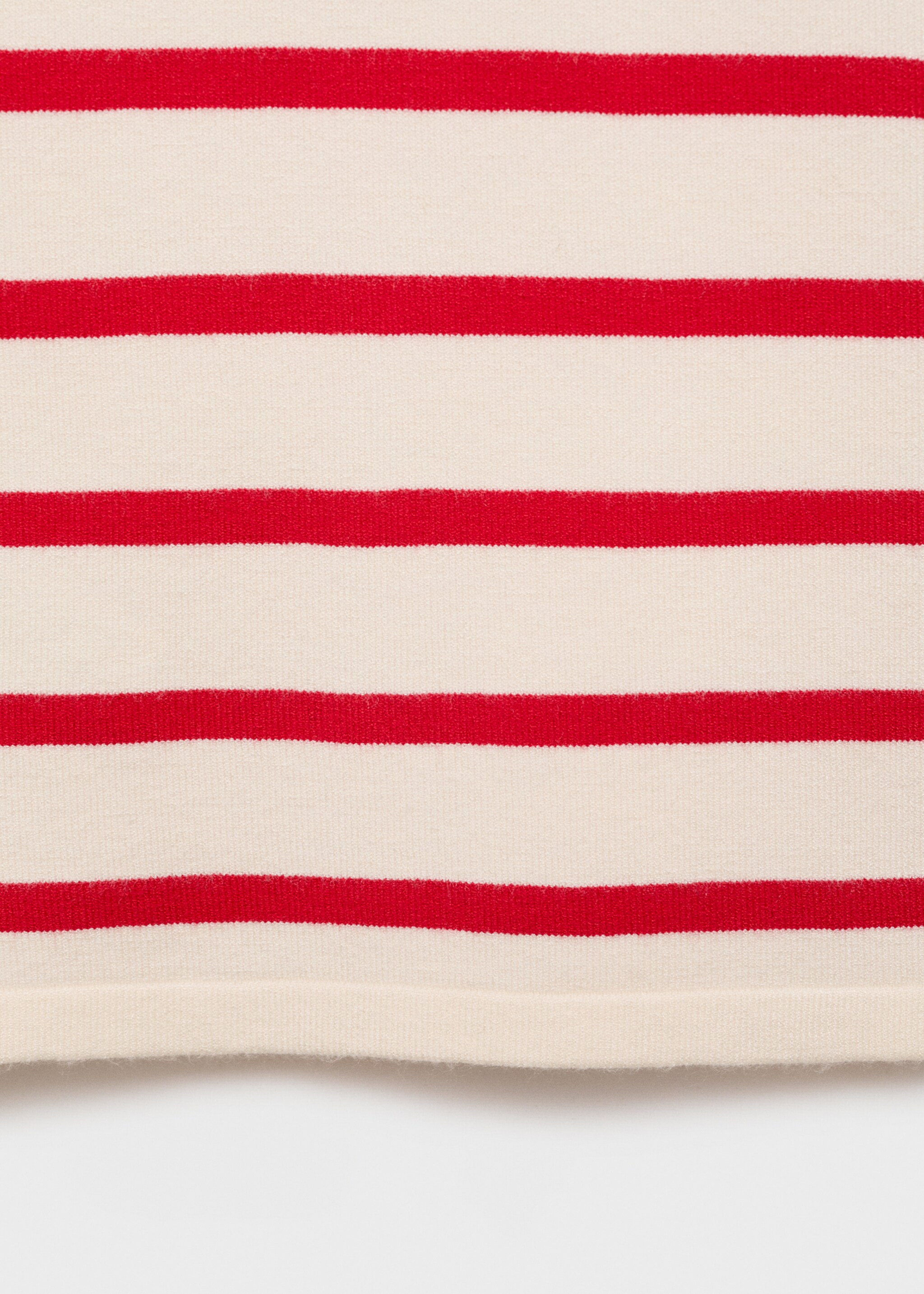 Striped knitted crop top - Details of the article 0