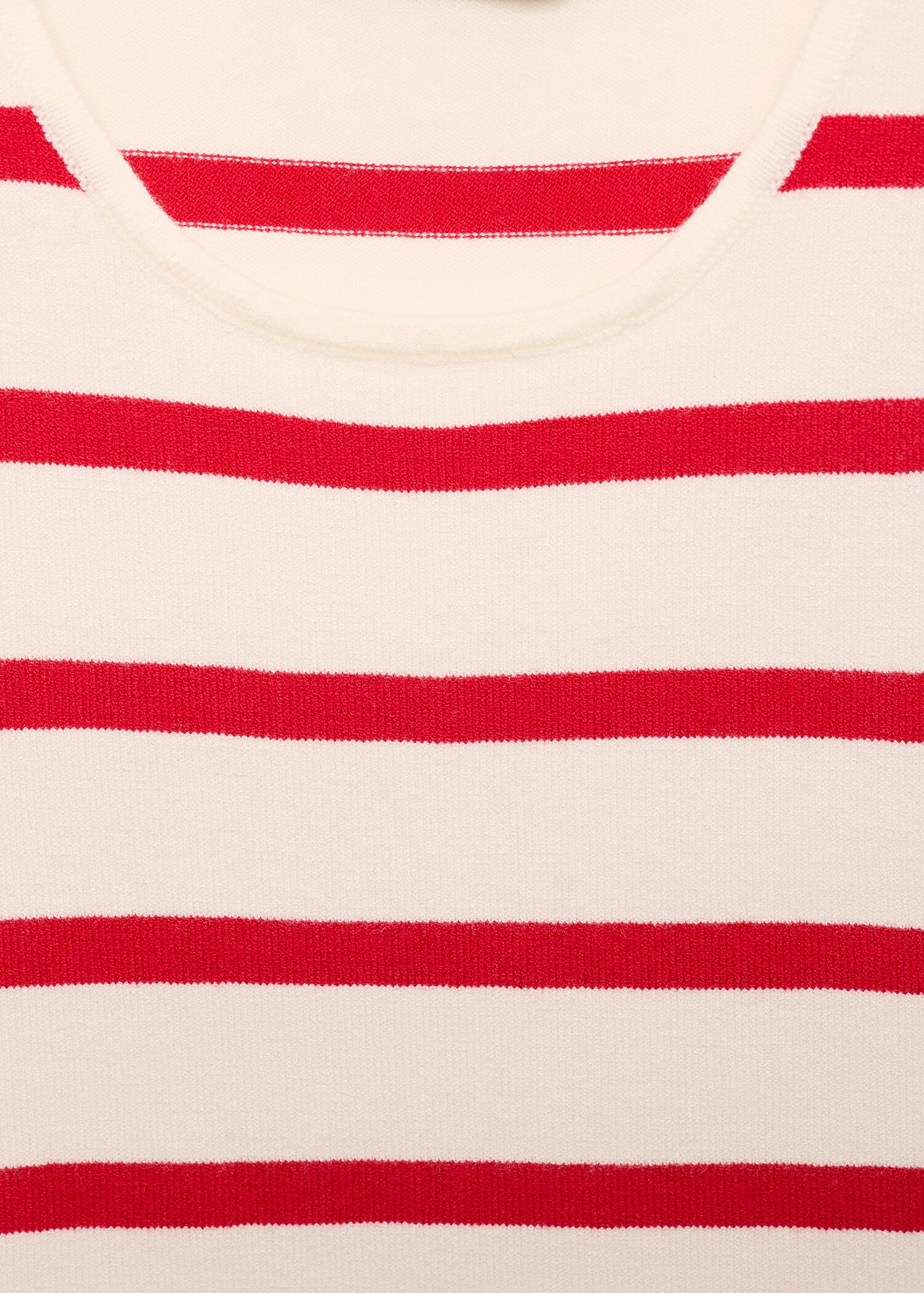 Striped knitted crop top - Details of the article 8