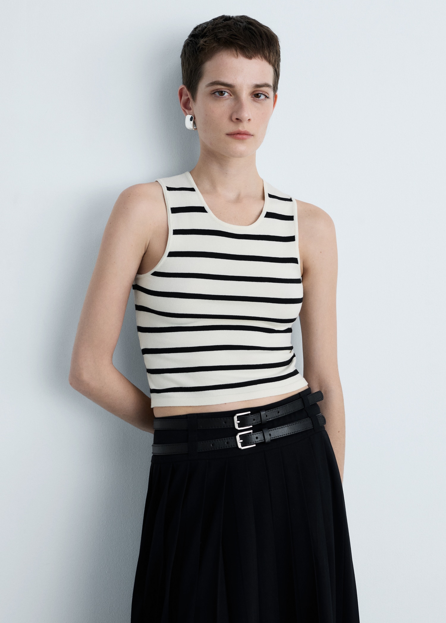 Striped Knit Top Striped Knit Top