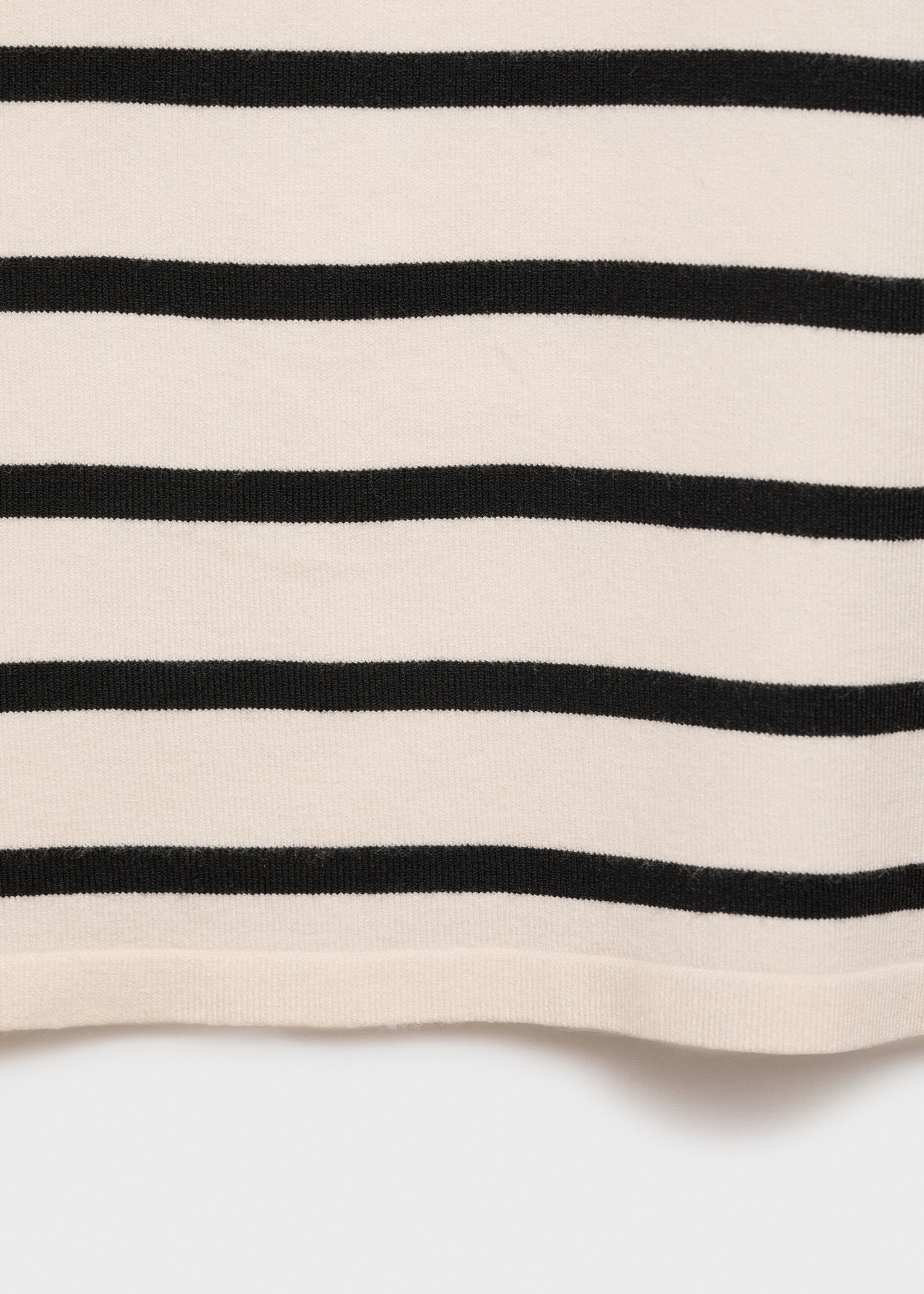 Striped knitted crop top - Details of the article 0