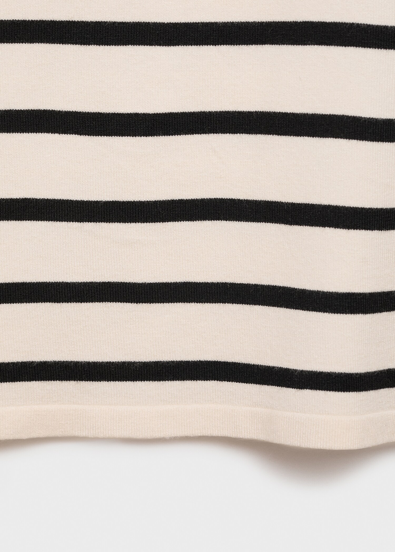 Striped knitted crop top - Details of the article 0