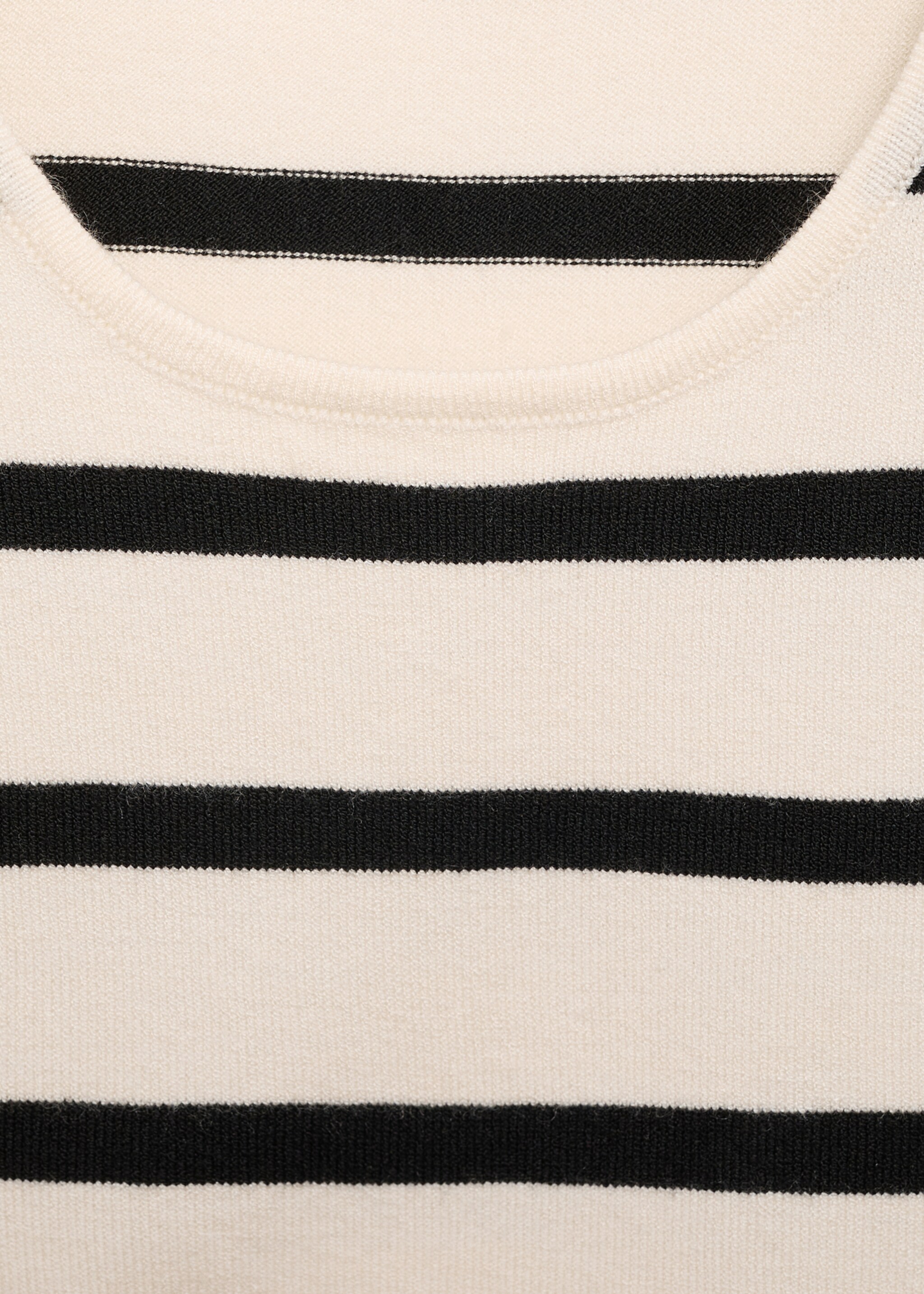 Striped knitted crop top - Details of the article 8