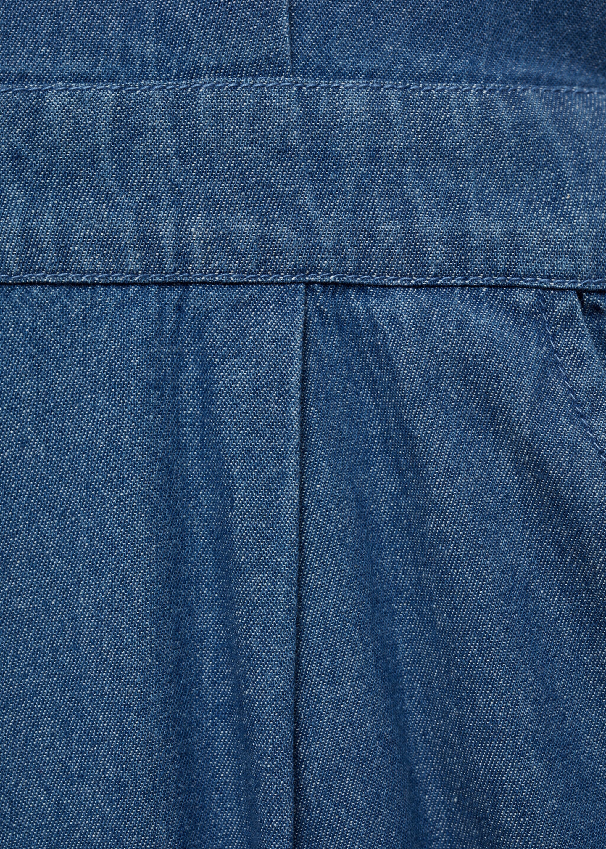 Short-sleeved denim jumpsuit - Details of the article 0