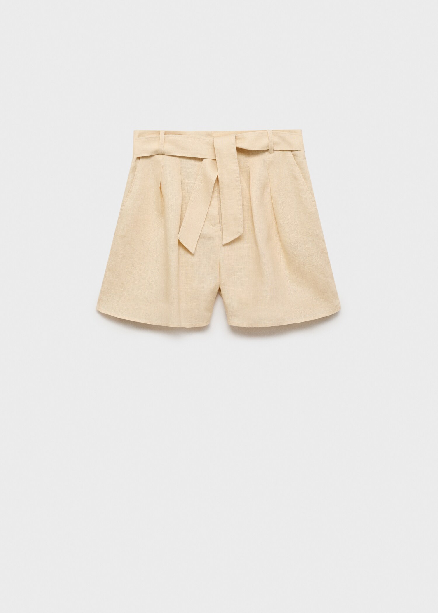 Linen shorts with belt - Article without model
