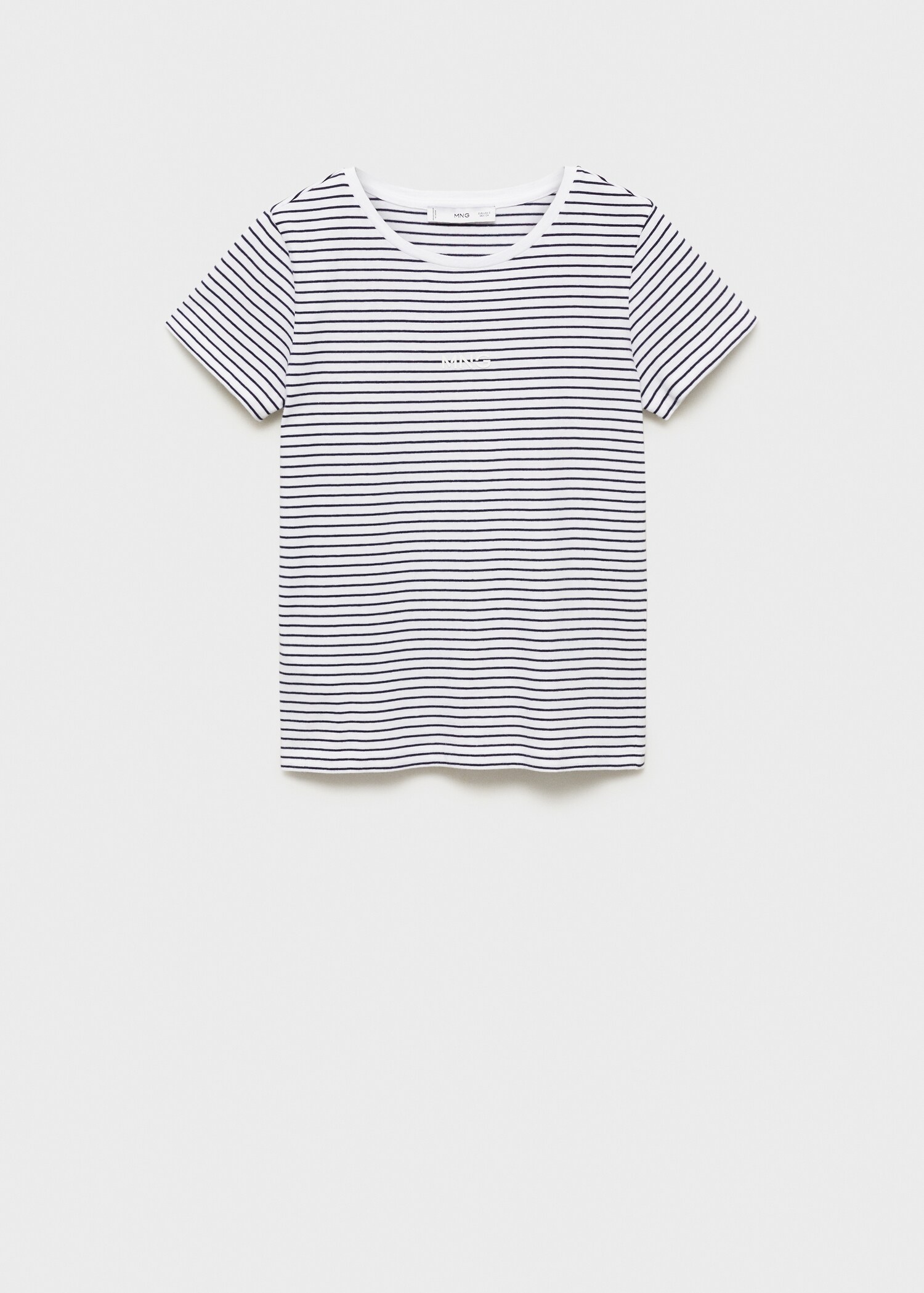 T-shirt logo garis-garis - Barang tanpa model