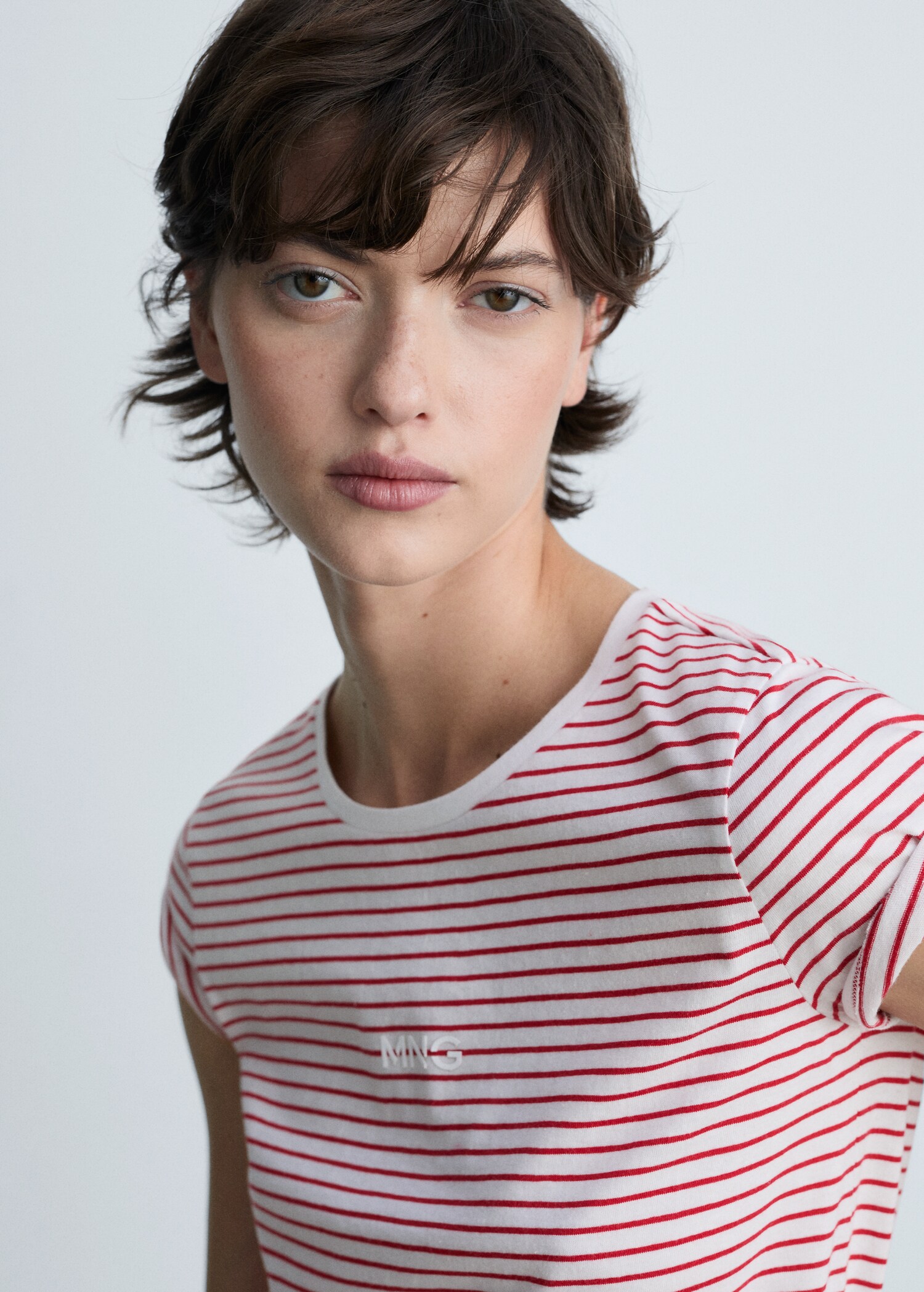 Striped logo T-shirt - Details of the article 1