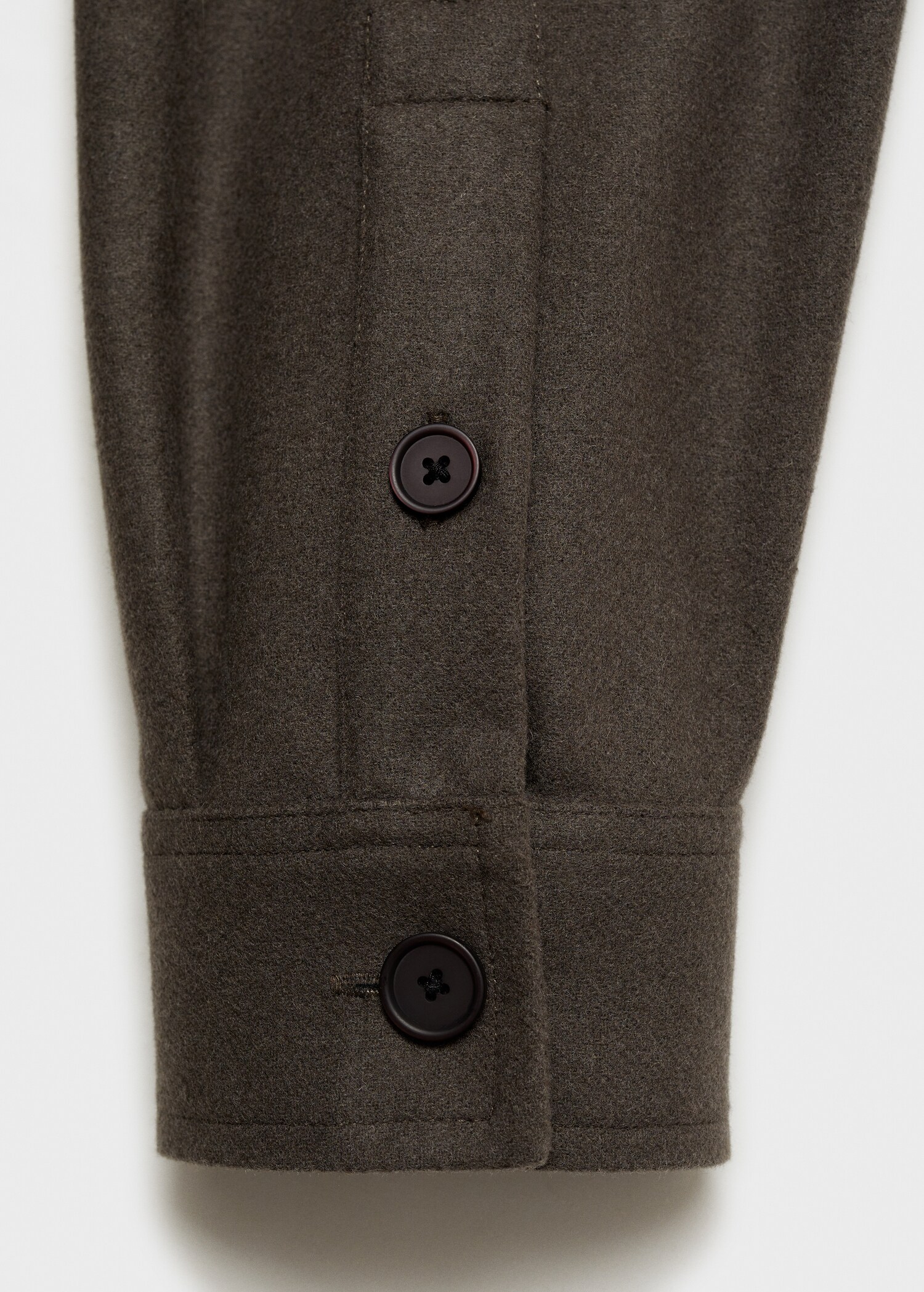 Flanell-Overshirt aus Wollgemisch - Detail des Artikels 0