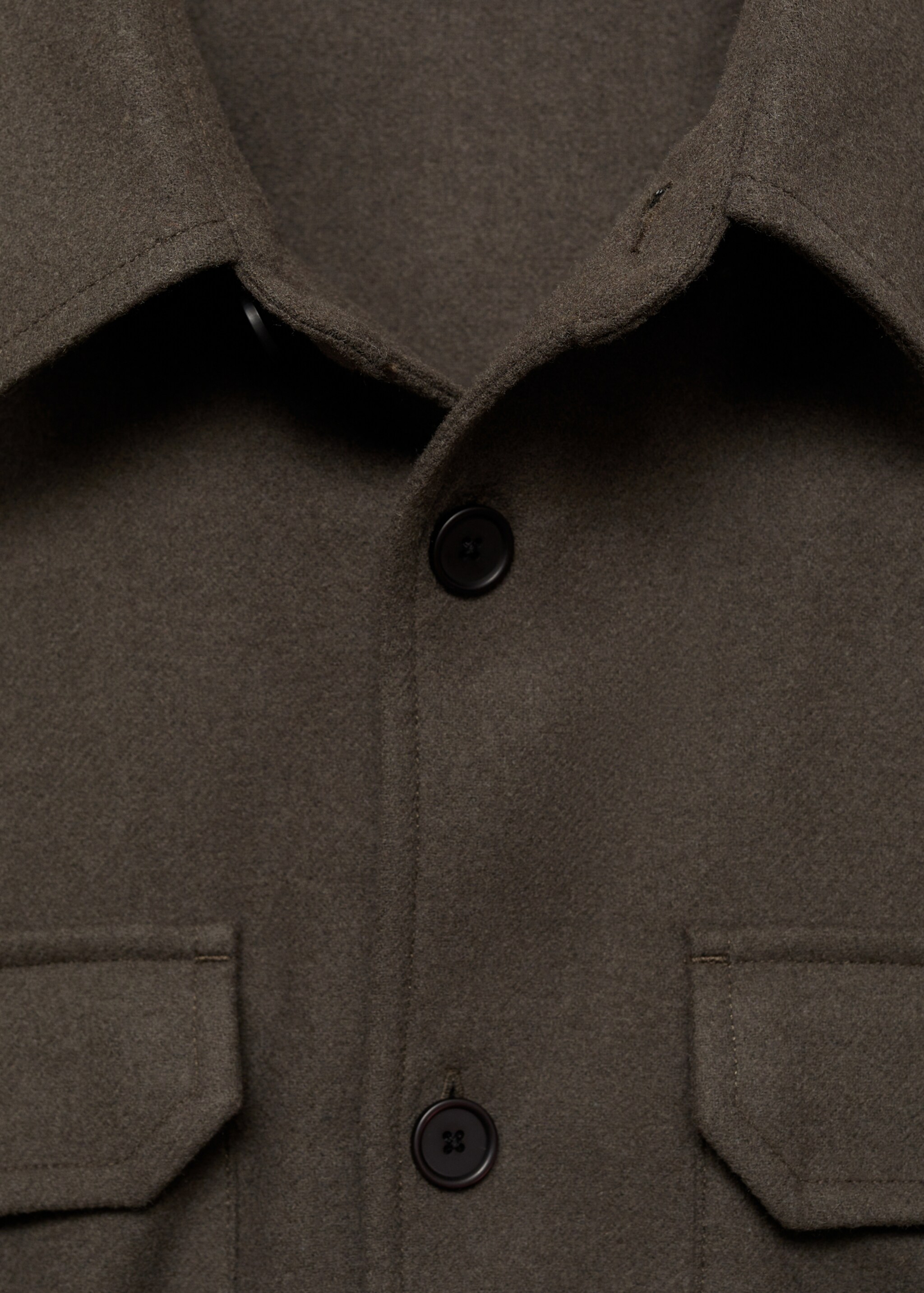 Sobrecamisa franela mezcla de lana - Detalle del artículo 8