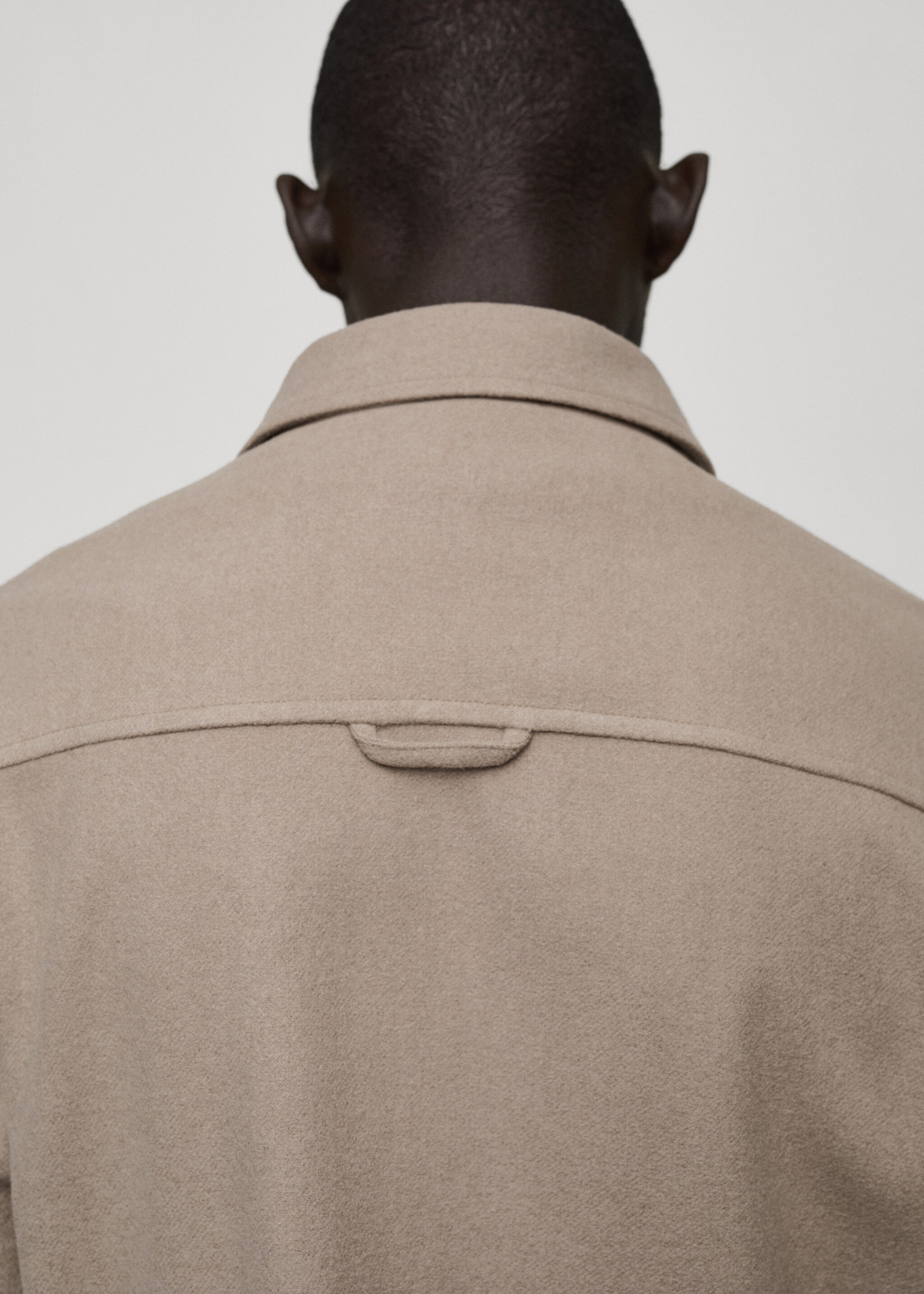 Wool-blend flannel overshirt - Details of the article 6