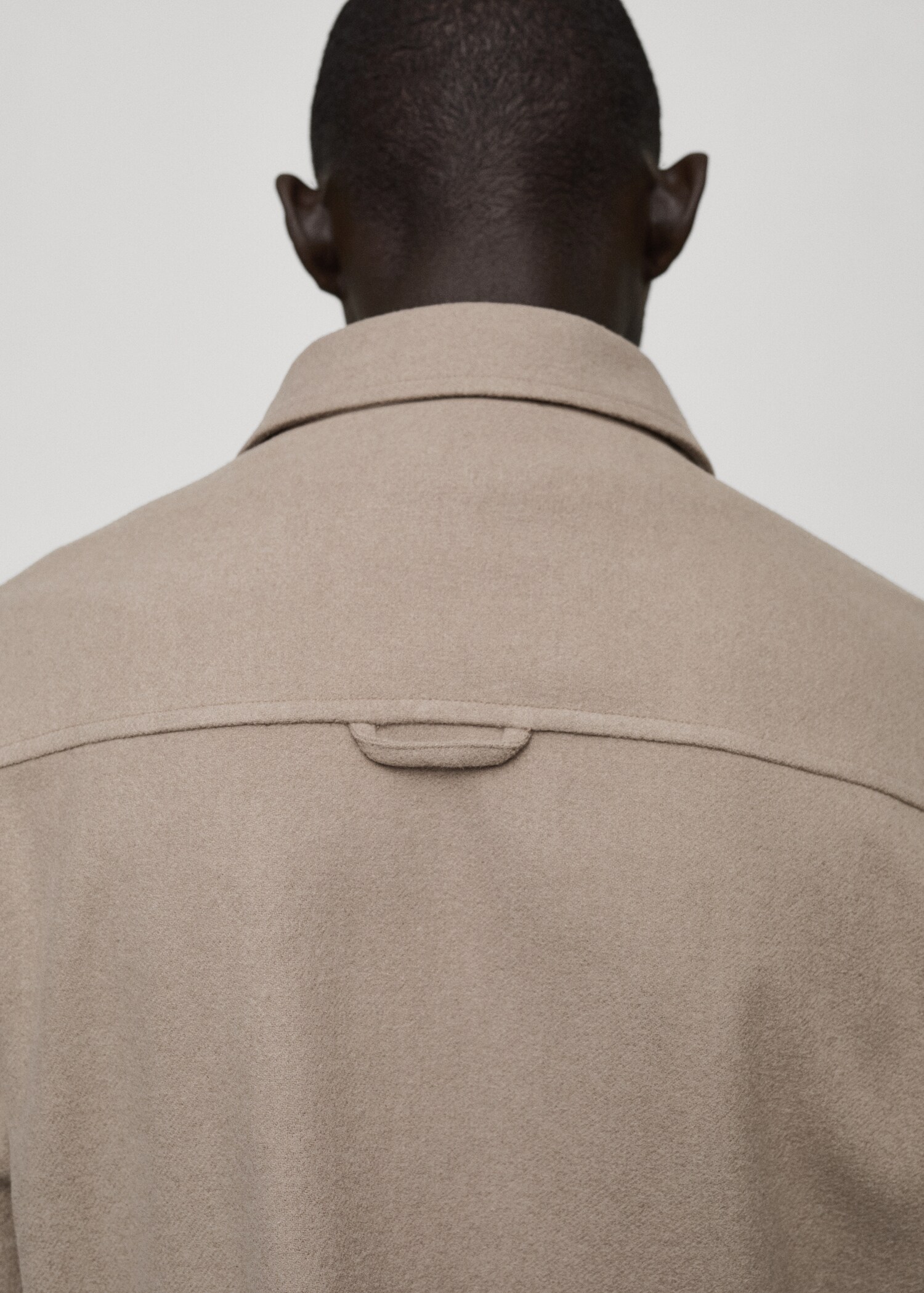 Wool-blend flannel overshirt - Details of the article 6