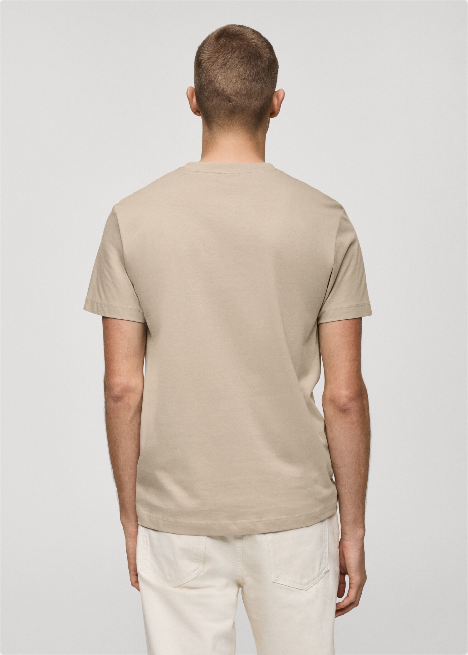 100% cotton slim-fit t-shirt - Reverse of the article