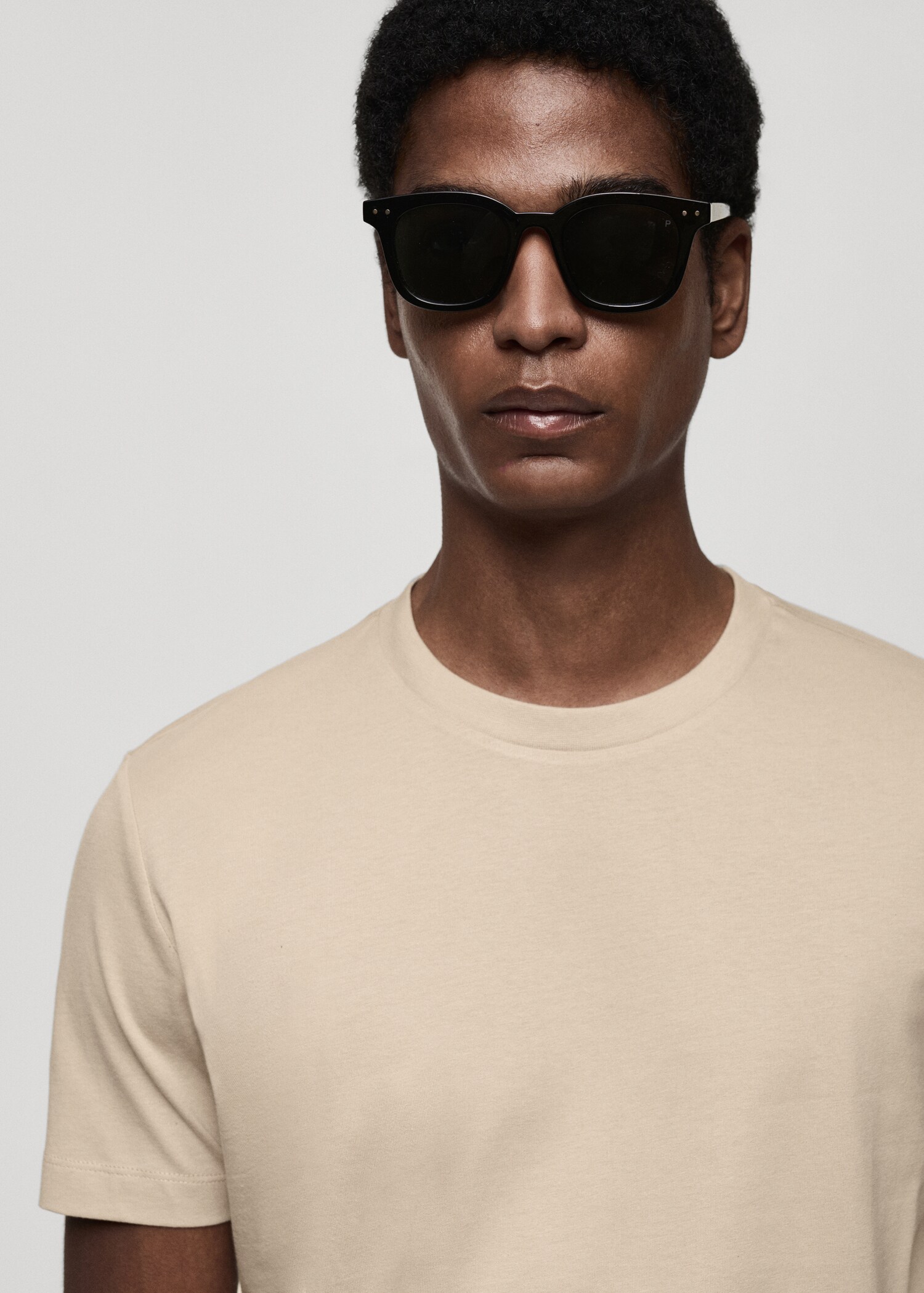 Slim-Fit-T-Shirt aus 100 % Baumwolle - Detail des Artikels 1