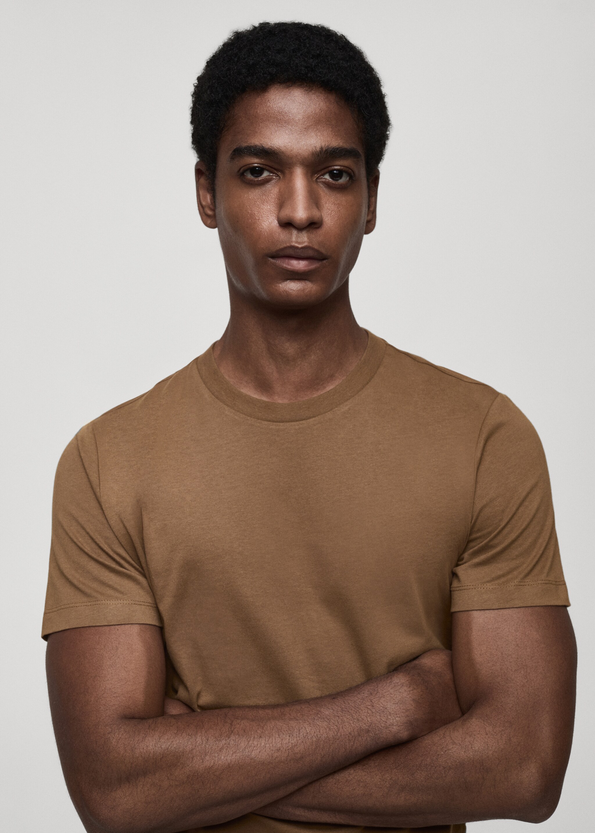 100% cotton slim-fit t-shirt - Details of the article 1