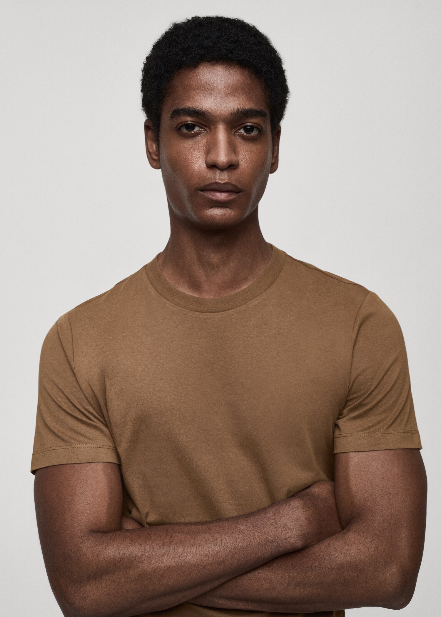Slim-Fit-T-Shirt aus 100 % Baumwolle - Detail des Artikels 1
