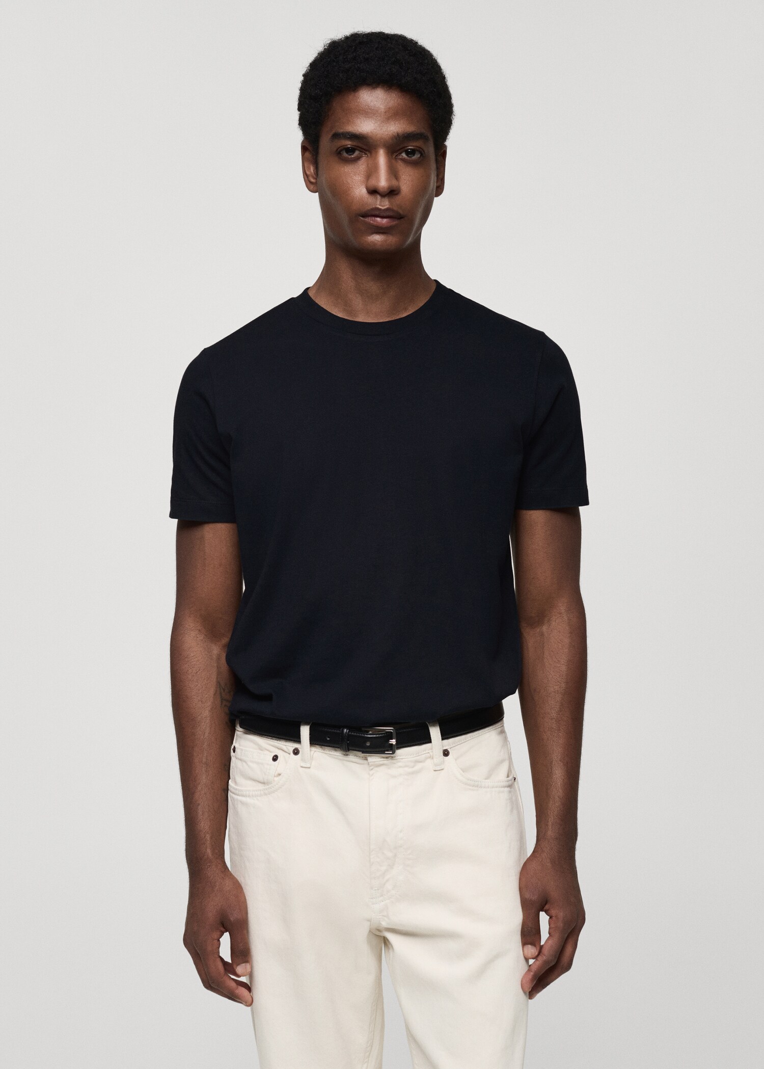 100% cotton slim-fit t-shirt - Medium plane