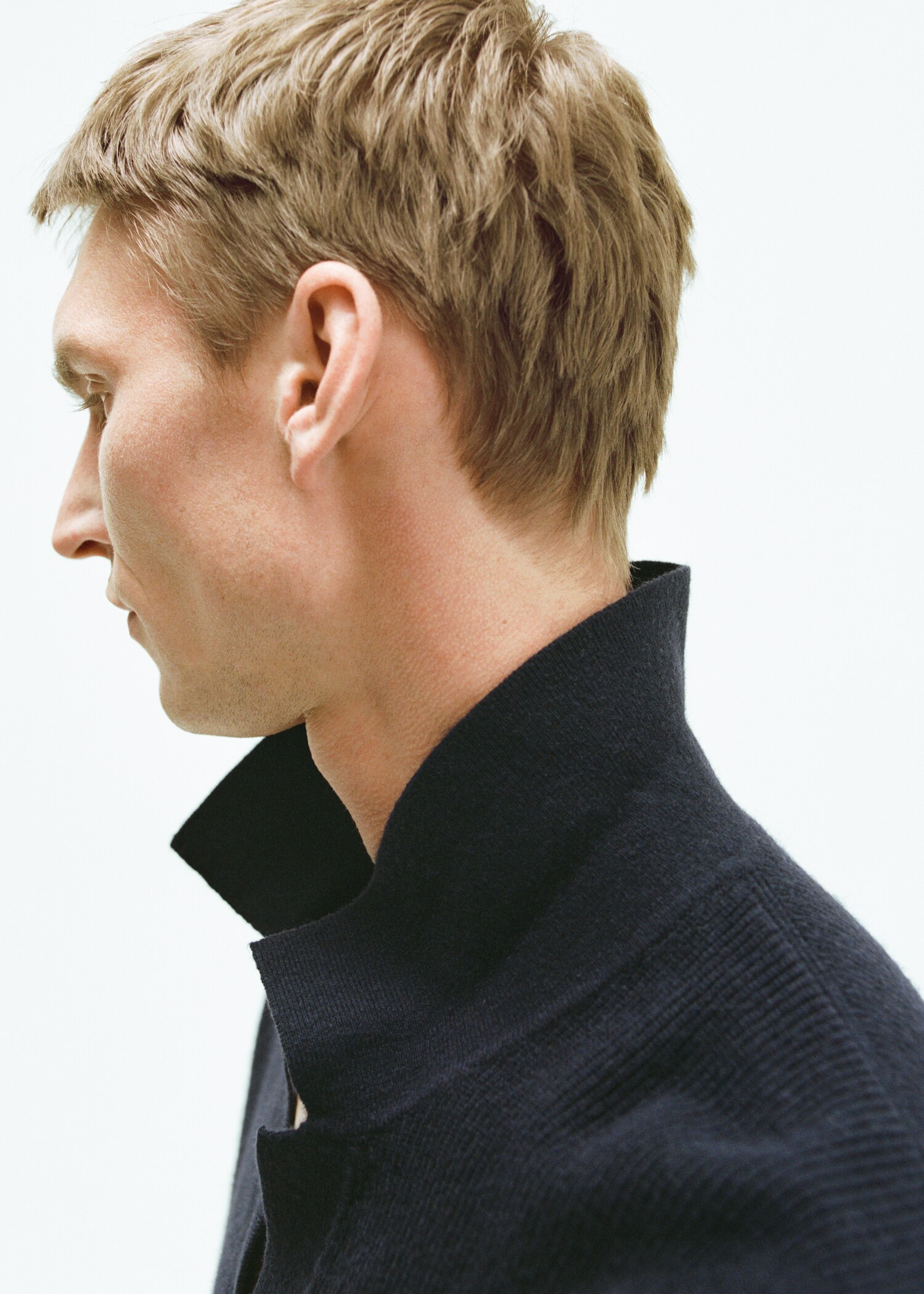 Pull-over polo maille laine mélangée - Détail de l'article 3