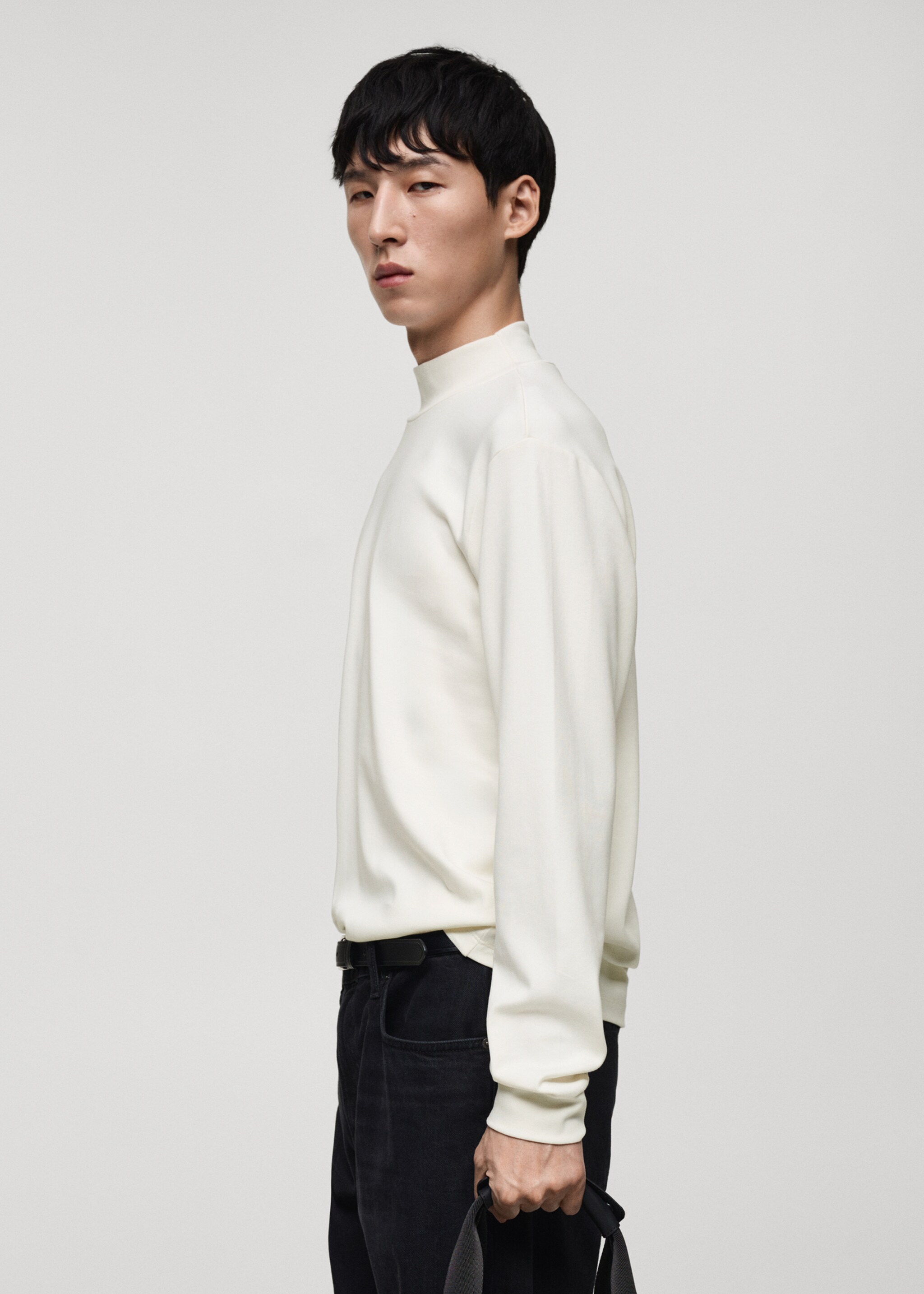 Perkins-neck long-sleeved t-shirt - Details of the article 2
