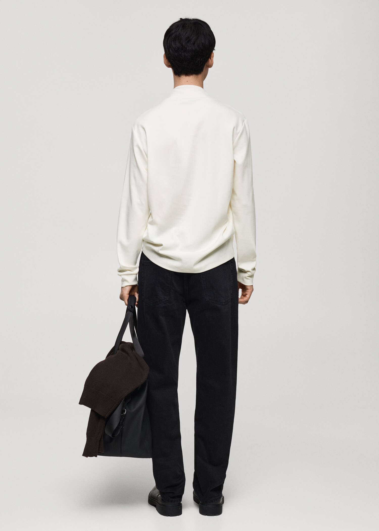 Perkins-neck long-sleeved t-shirt - Reverse of the article