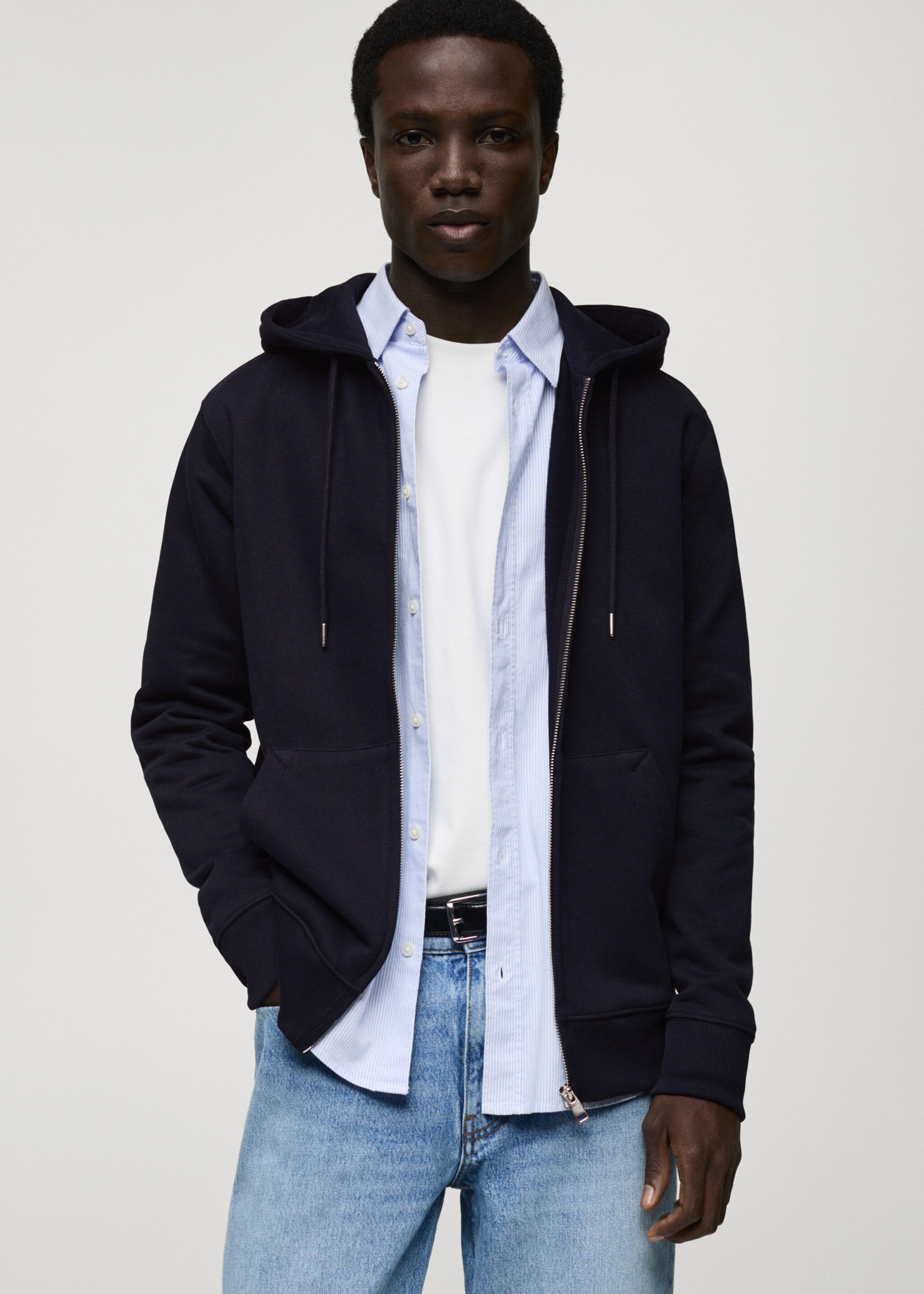 Sweat-shirt capuche regular-fit - Plan moyen