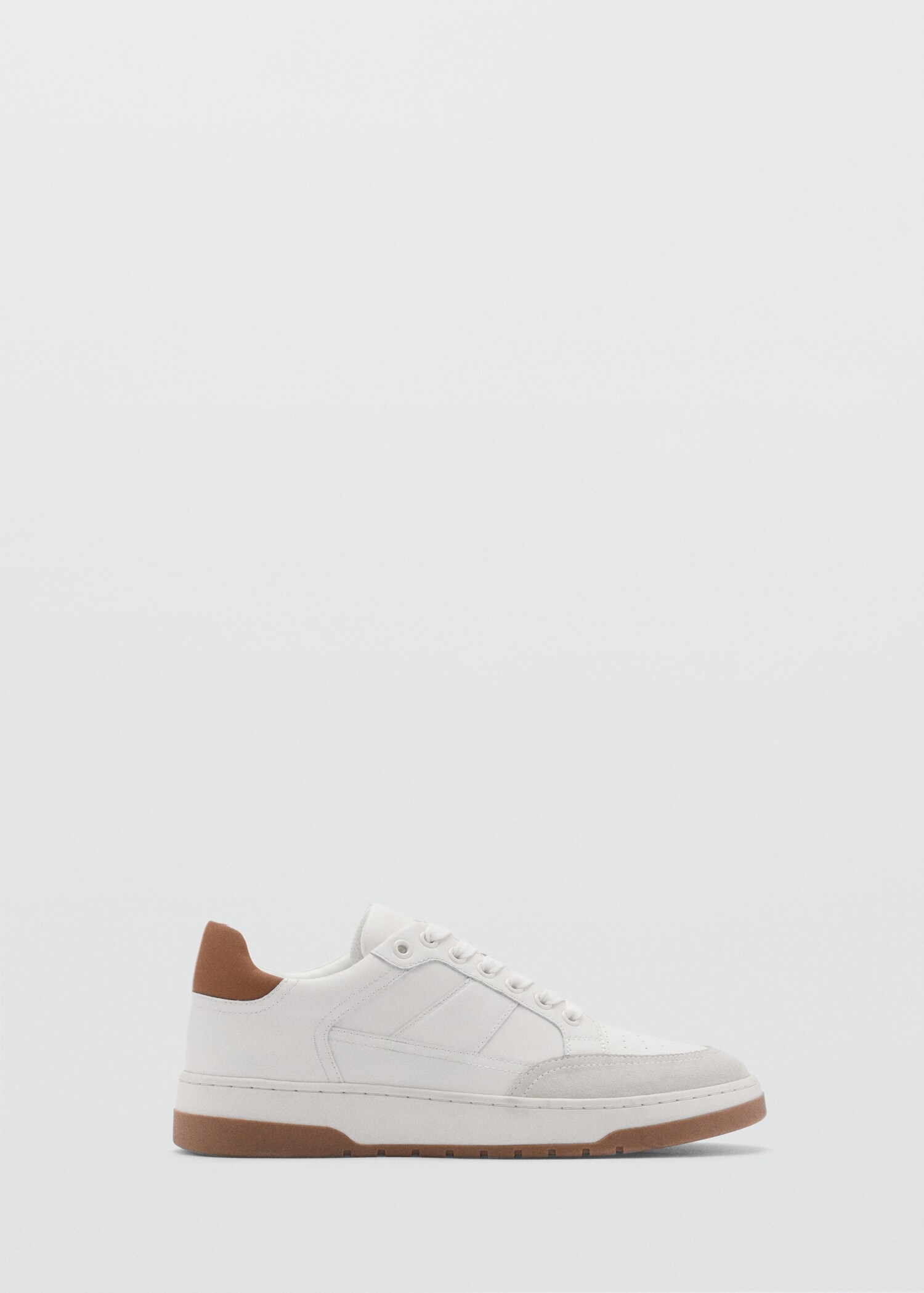 Combined leather trainers - Article without model
