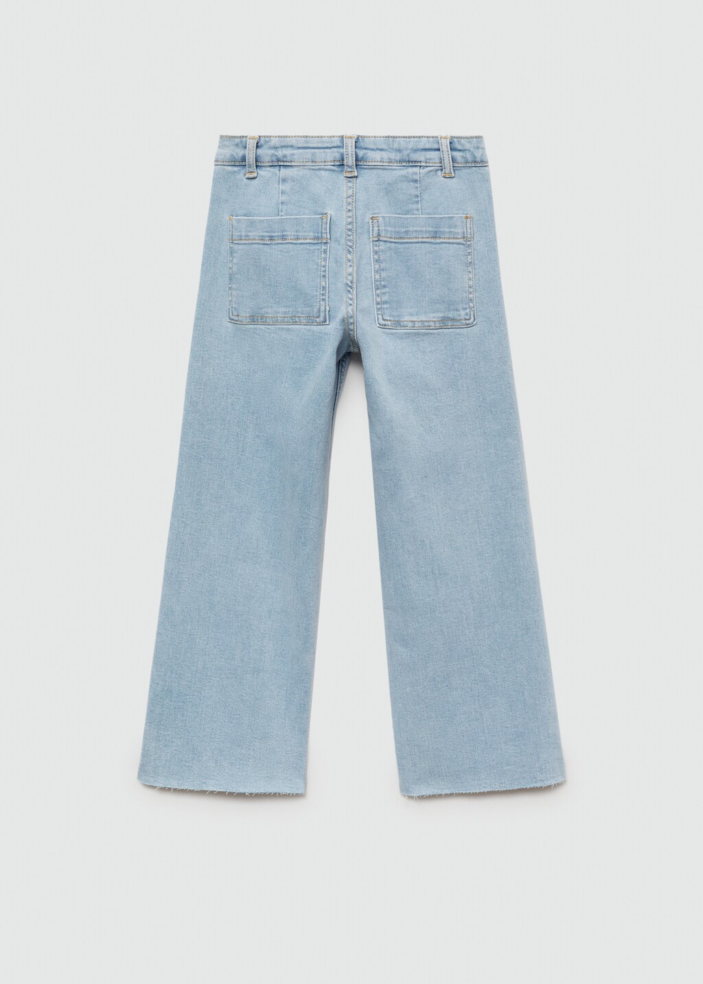 Frayed hem culotte jeans - Kids | MANGO USA