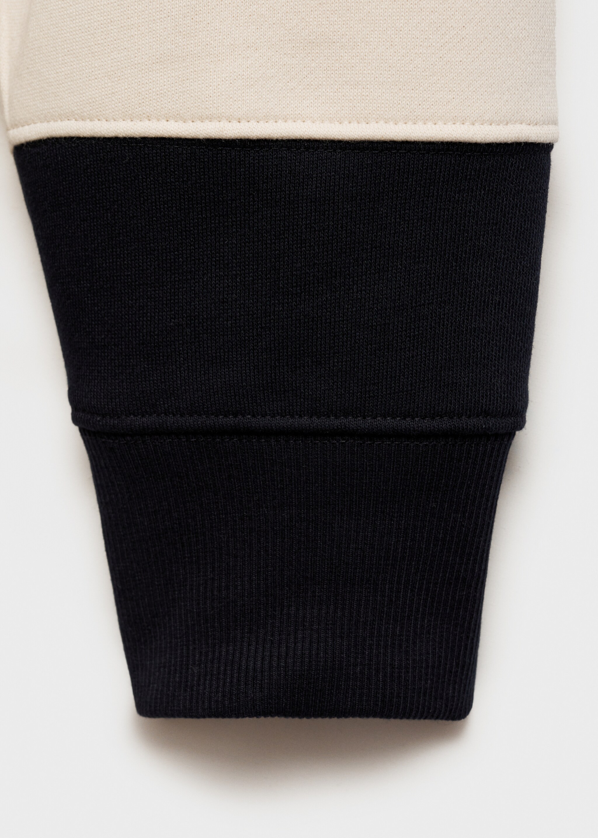 Striped cotton polo sweatshirt - Details of the article 0