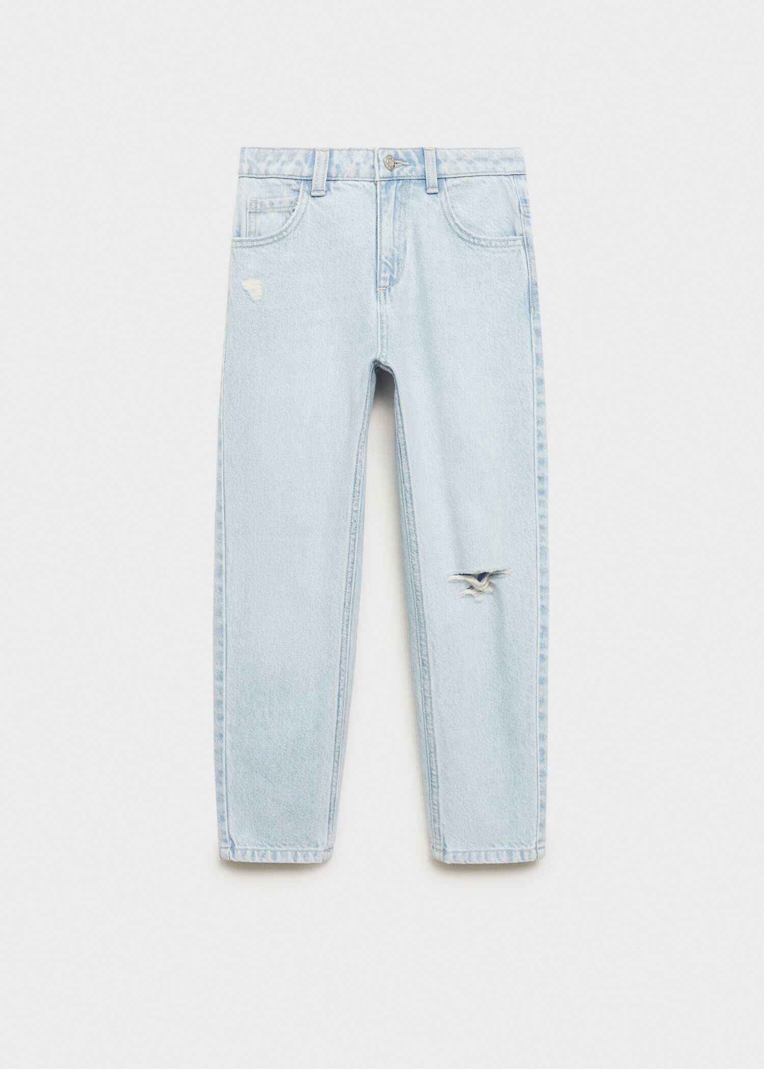 Mom fit decorative rips jeans - Article without model