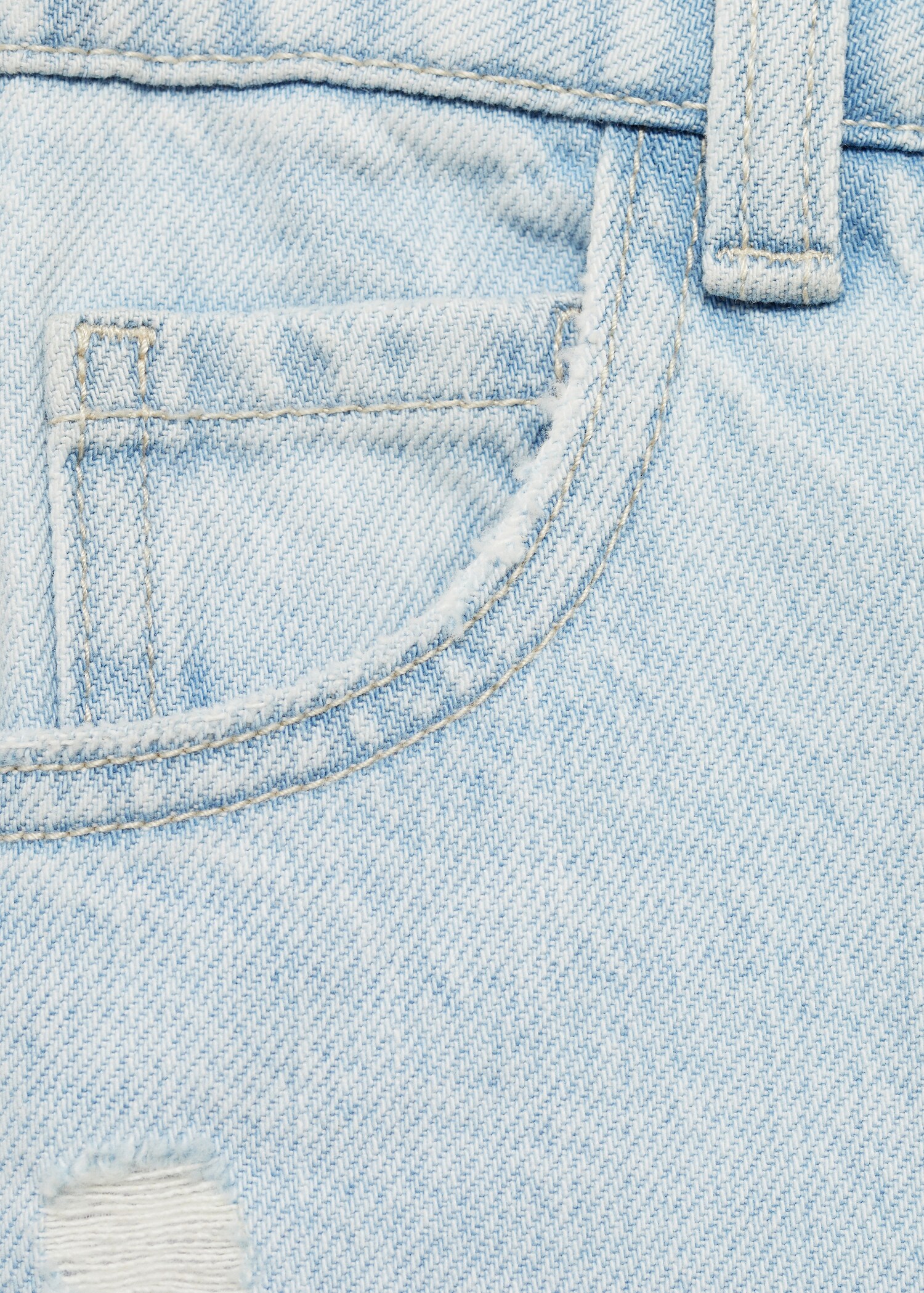 Mom fit decorative rips jeans - Details of the article 8