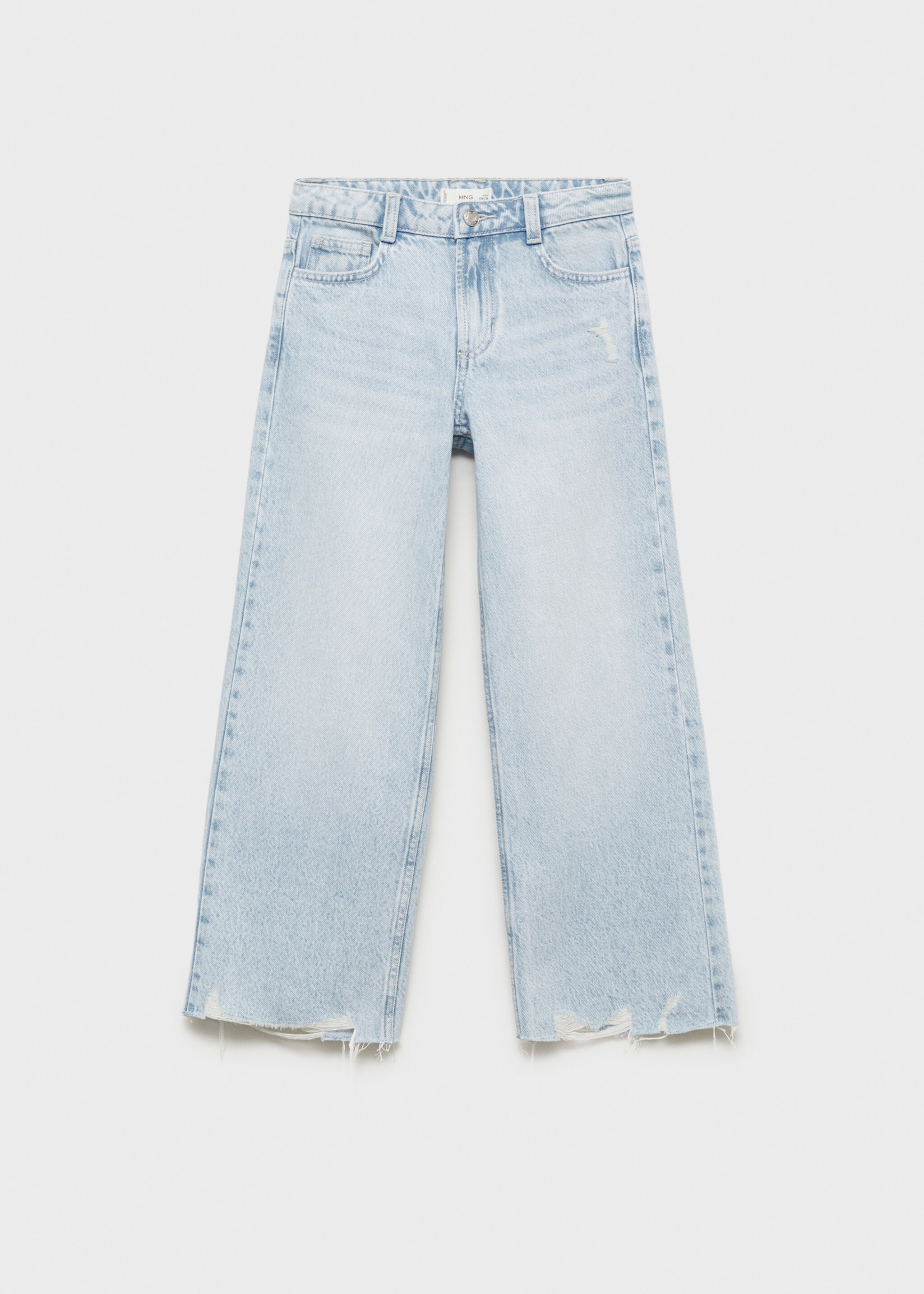 Wideleg low frayed hem jeans - Article without model