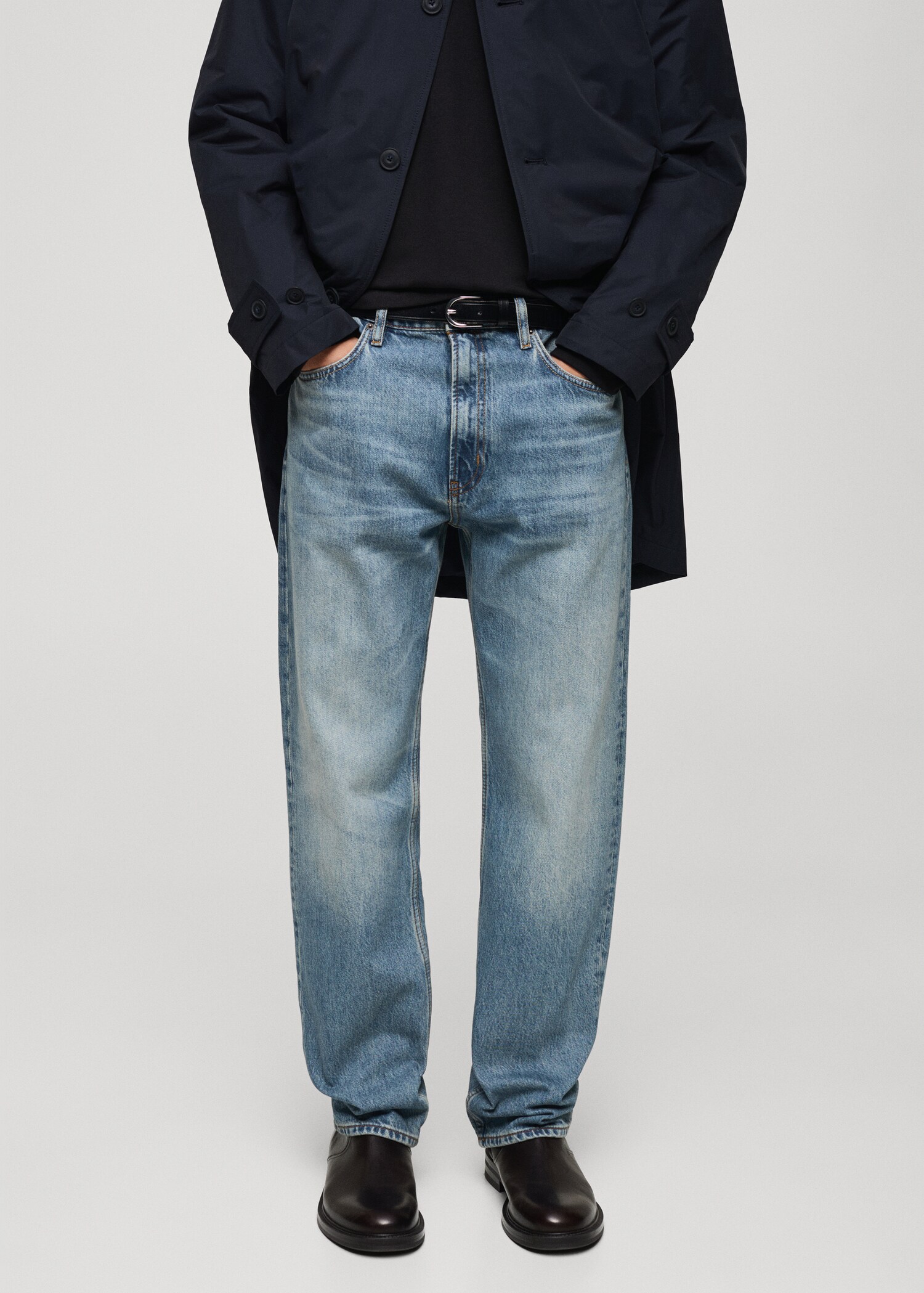 Moby straight-fit worn-effect jeans - Medium plane