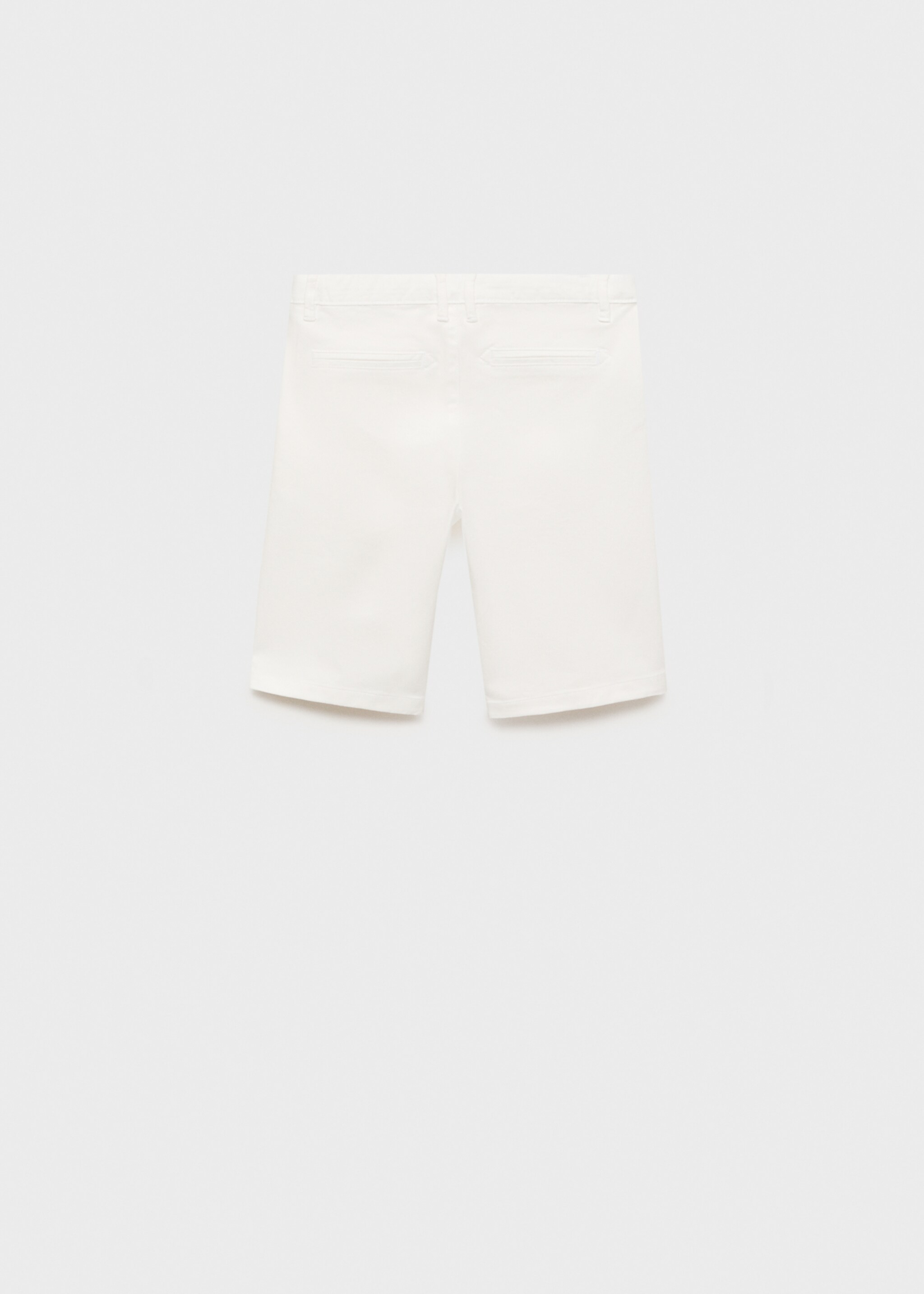 Slim-fit chino cotton bermuda shorts - Reverse of the article