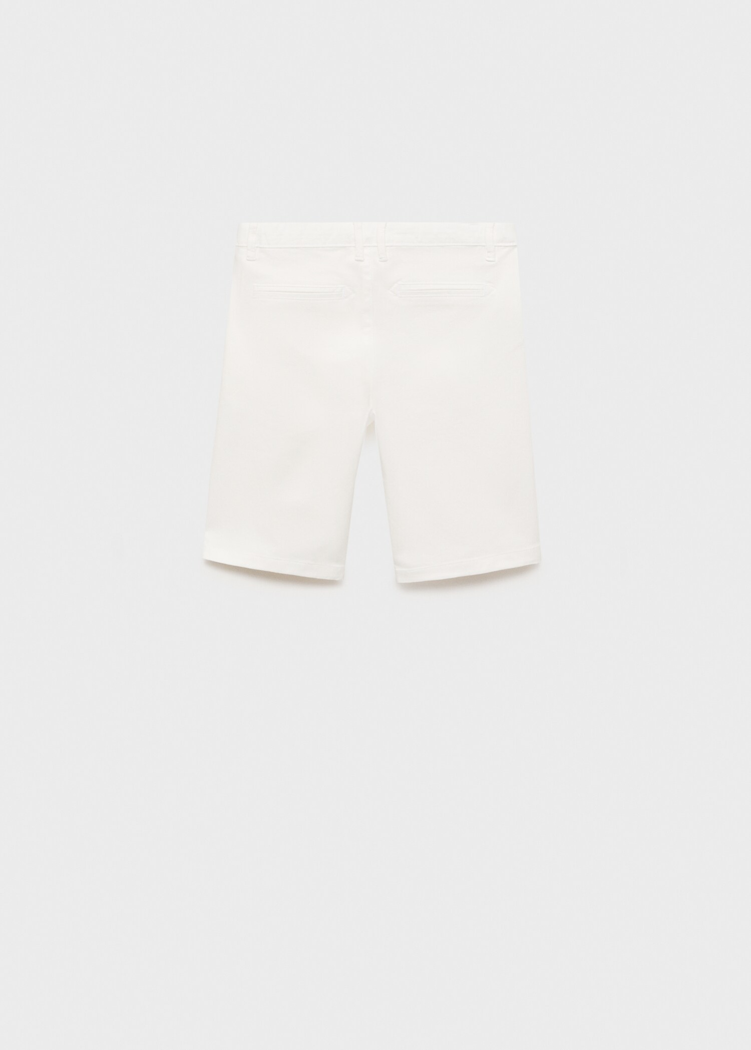 Slim-fit chino cotton bermuda shorts - Reverse of the article